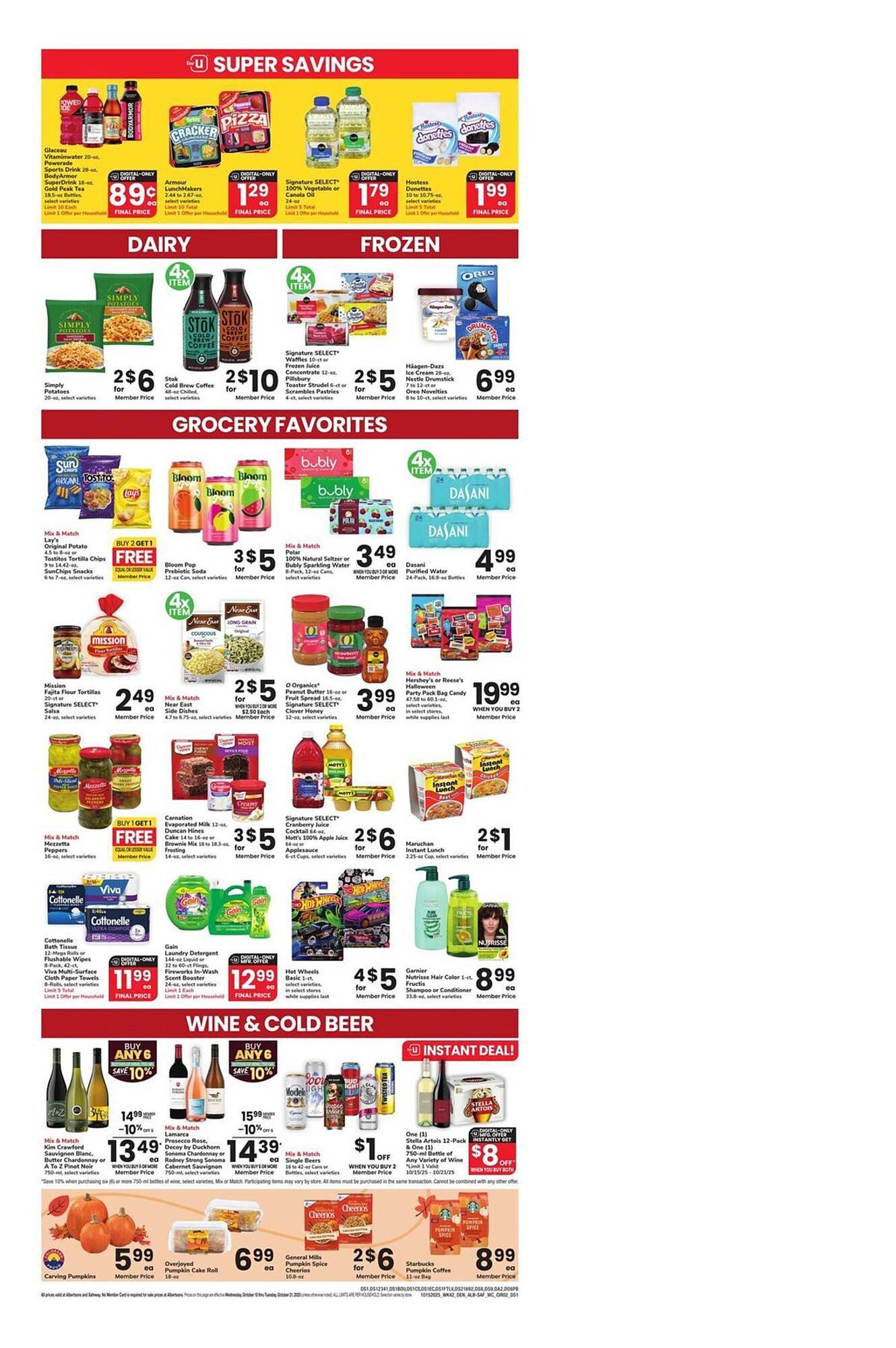 Albertsons weekly ad (2025-10-15 - 2025-10-21) | 2