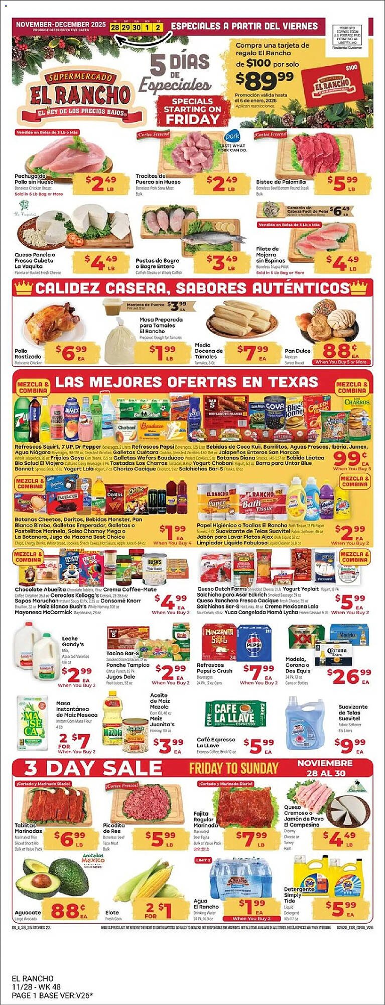 Supermercado El Rancho weekly ad