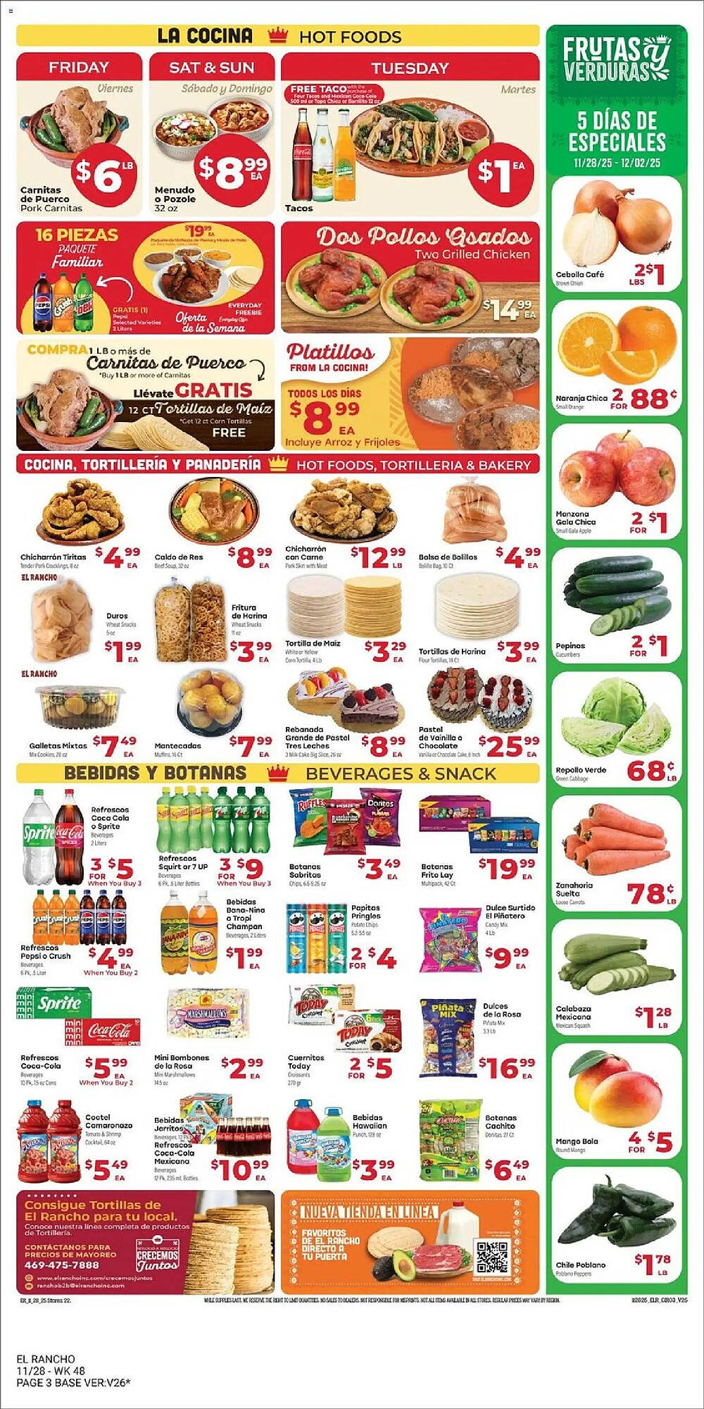 Supermercado El Rancho weekly ad