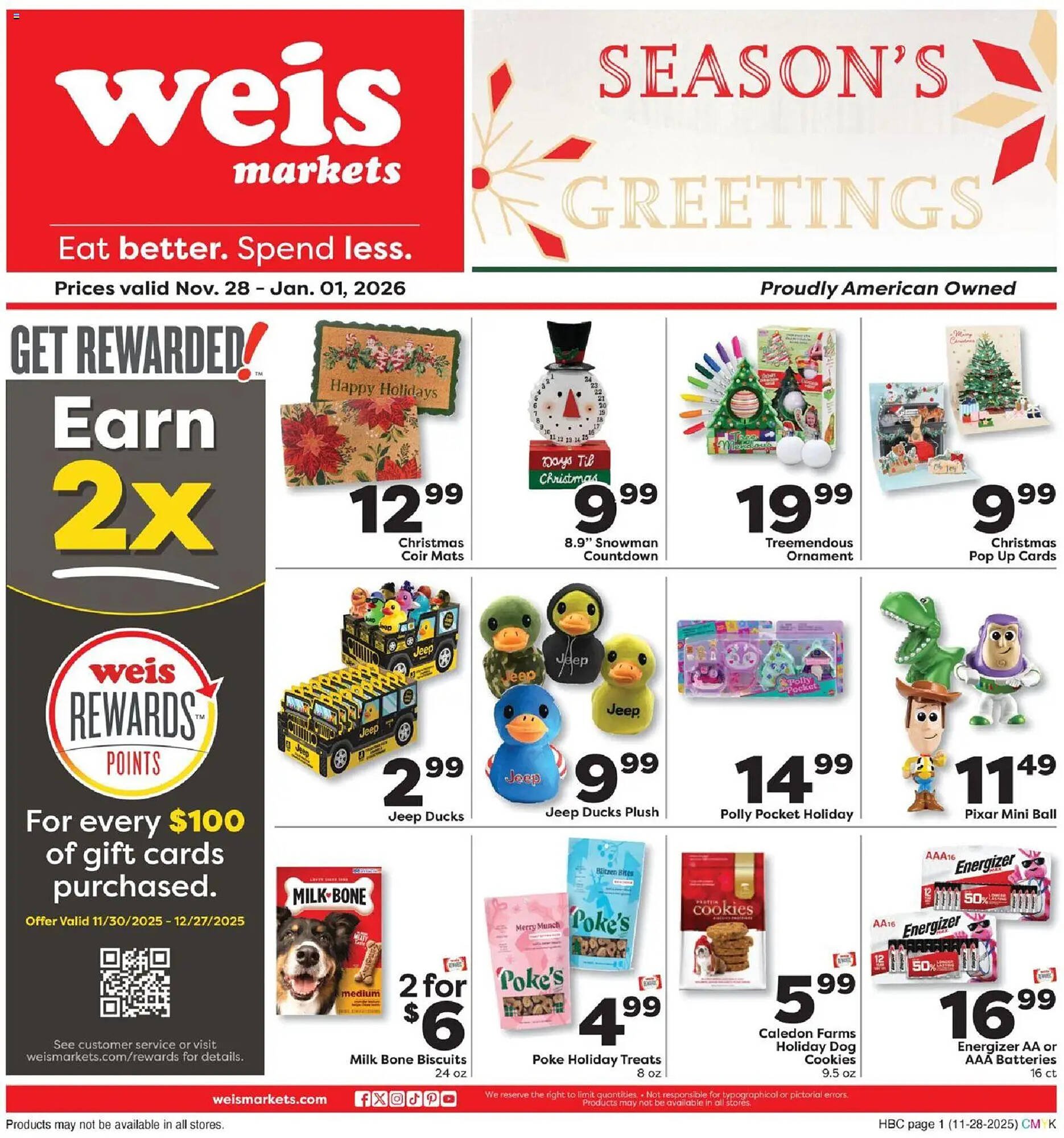 Weis Markets weekly ad