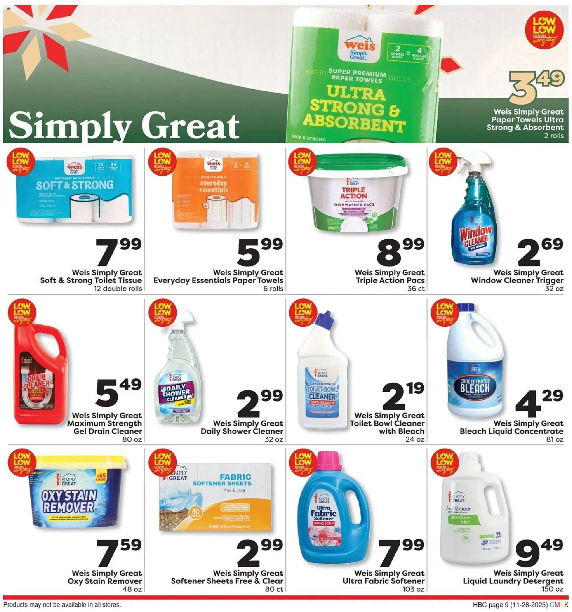 Weis Markets weekly ad
