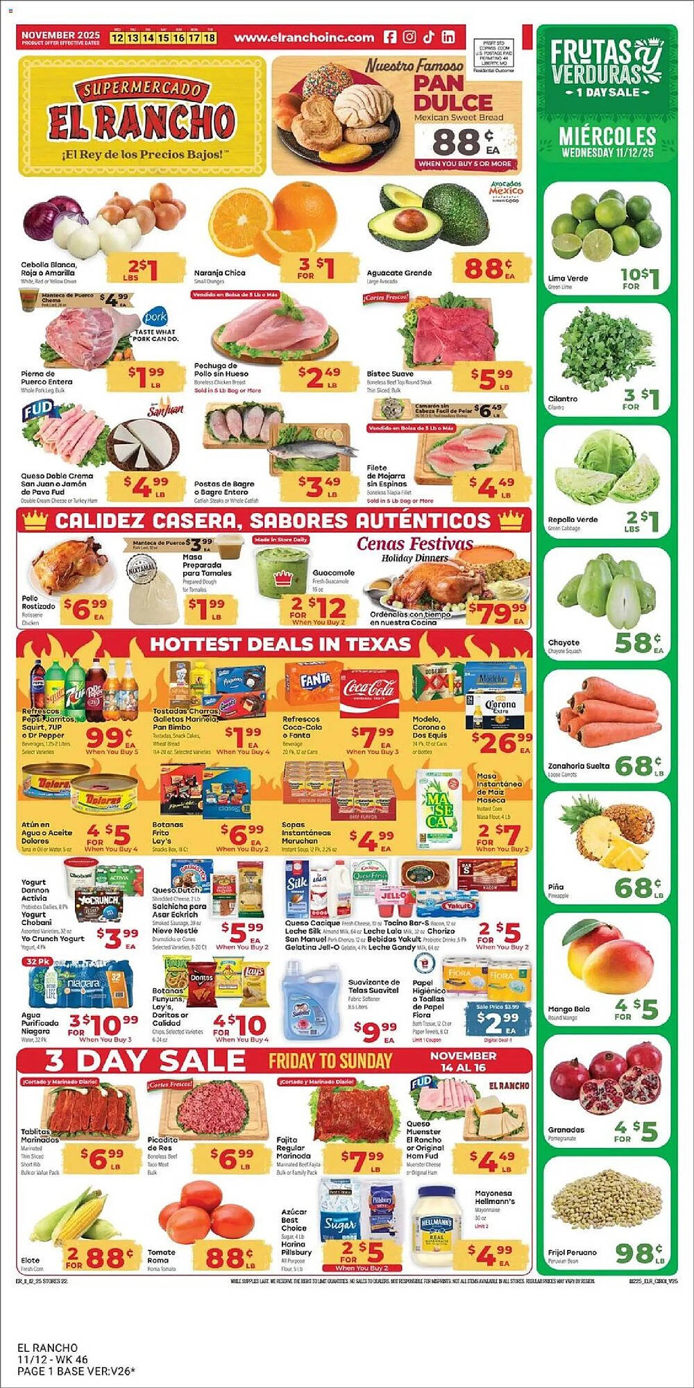 Supermercado El Rancho weekly ad (2025-11-12 - 2025-11-19) | 1