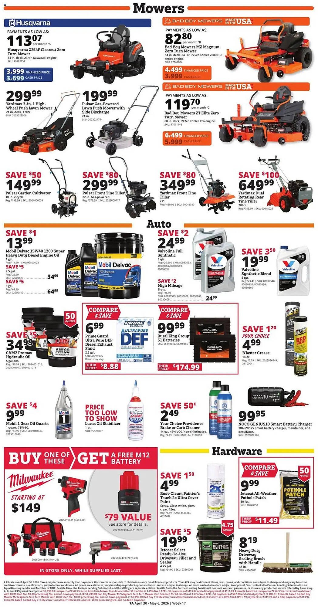 Rural King weekly ad