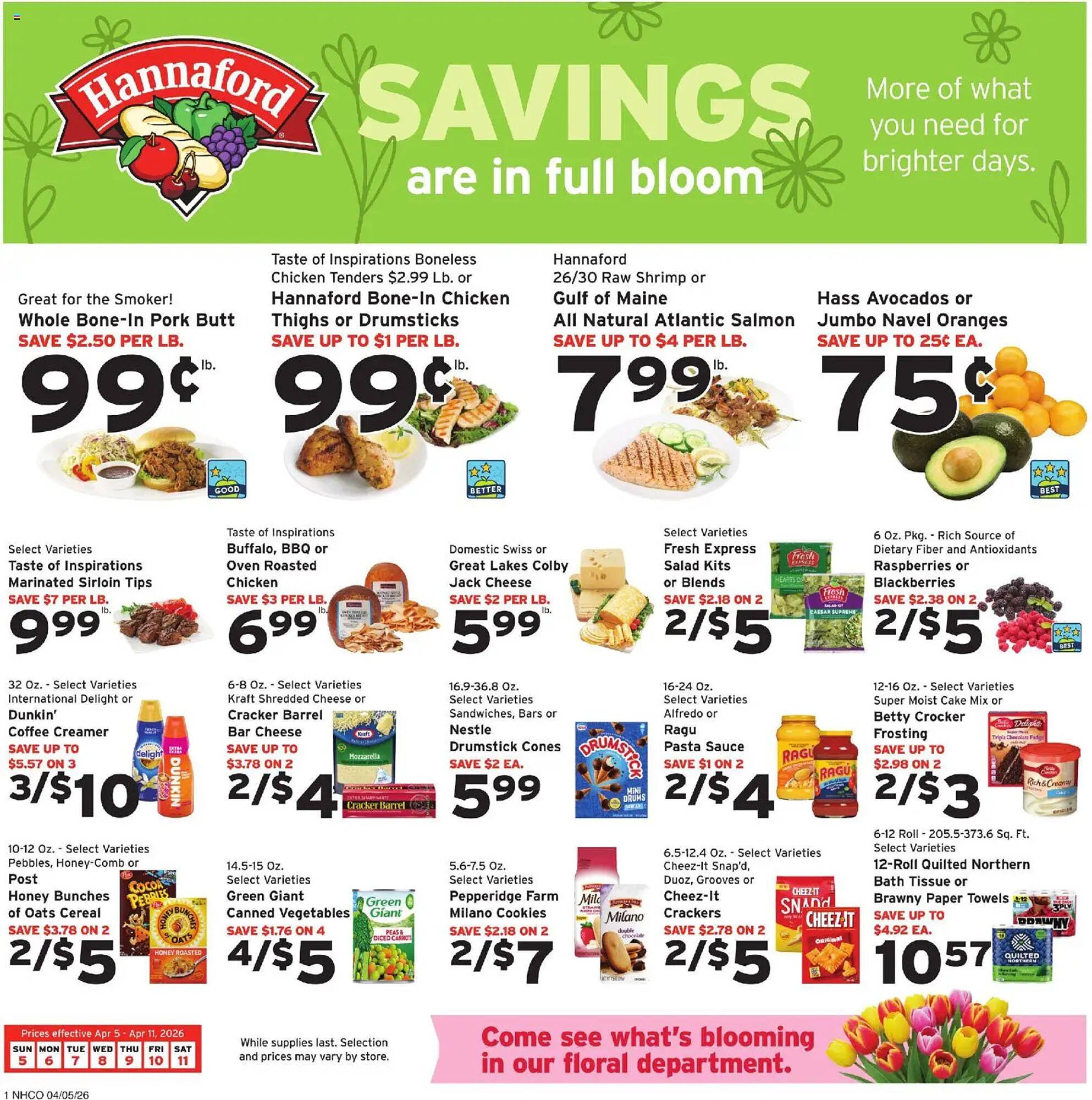 Hannaford flyer