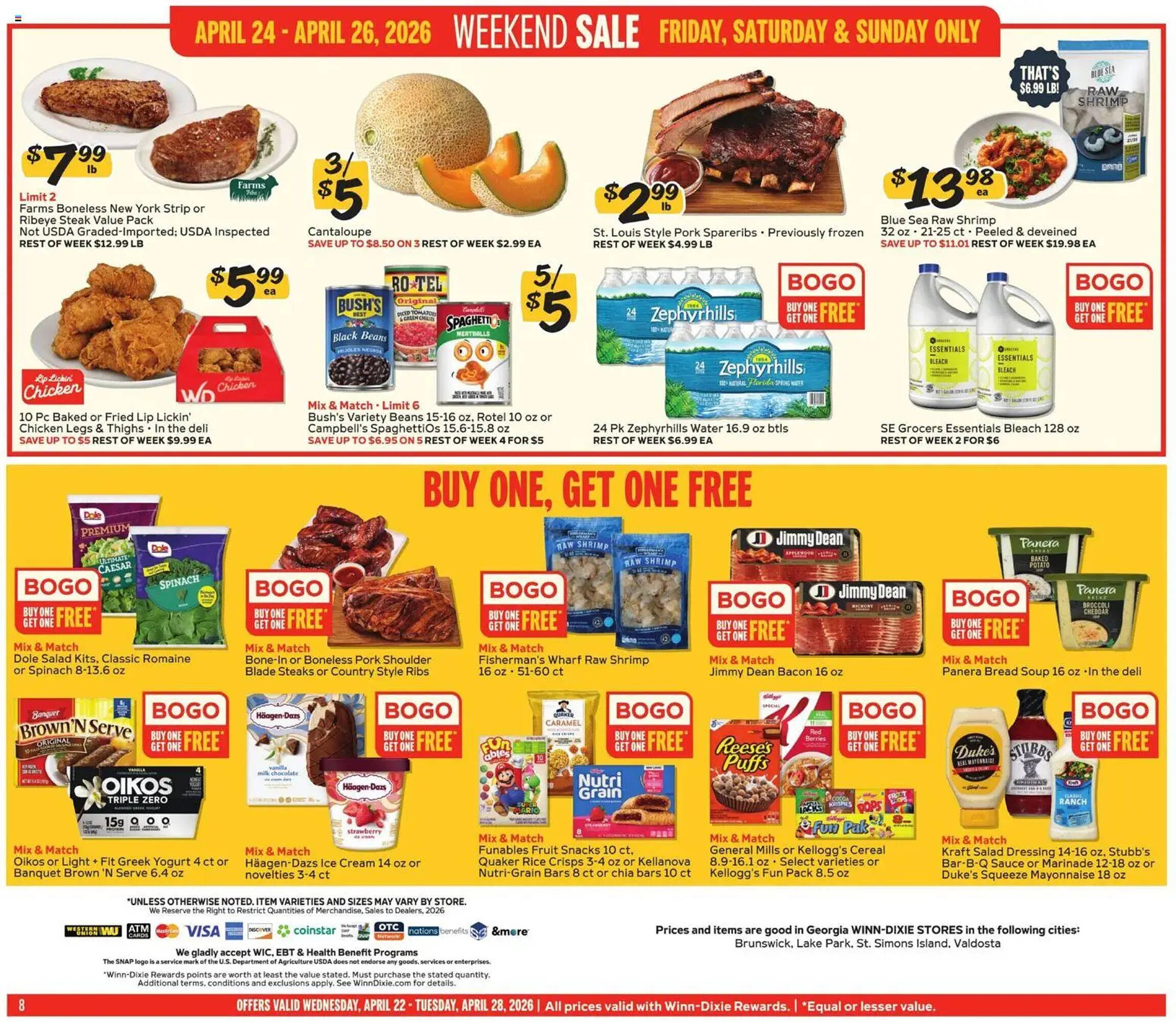 Winn Dixie weekly ad