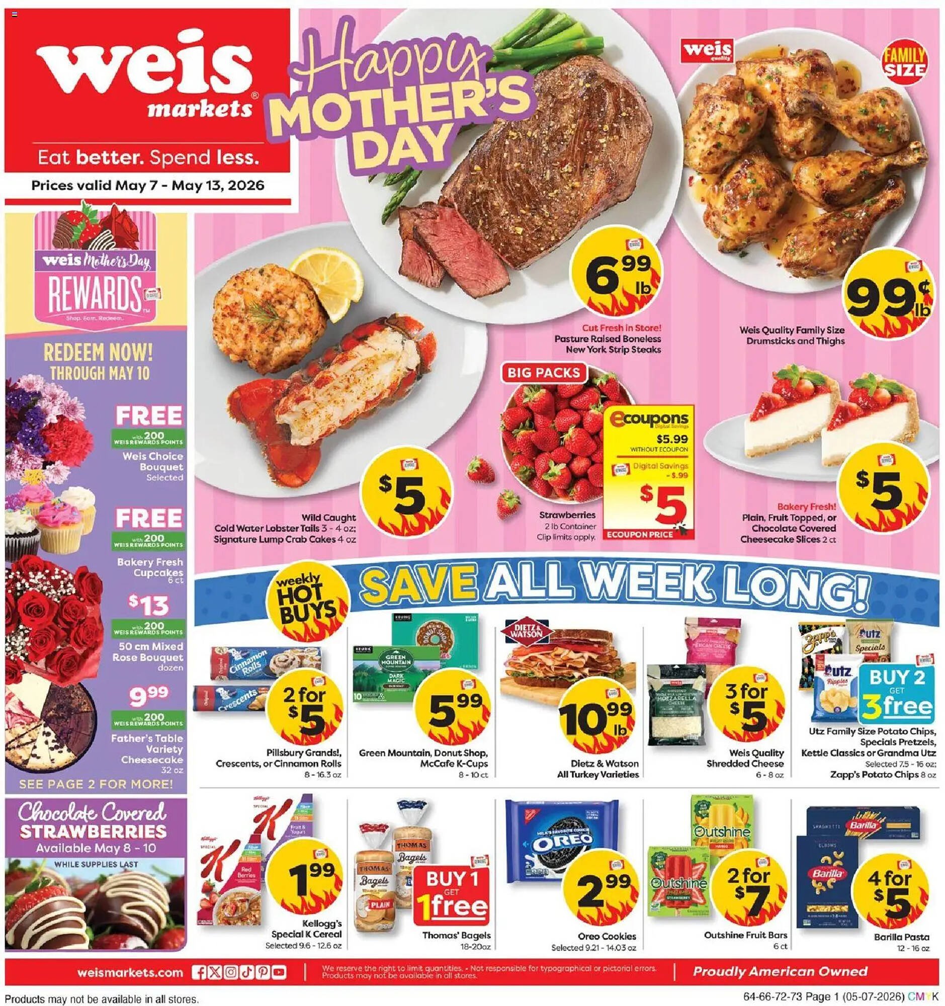 Weis Markets weekly ad