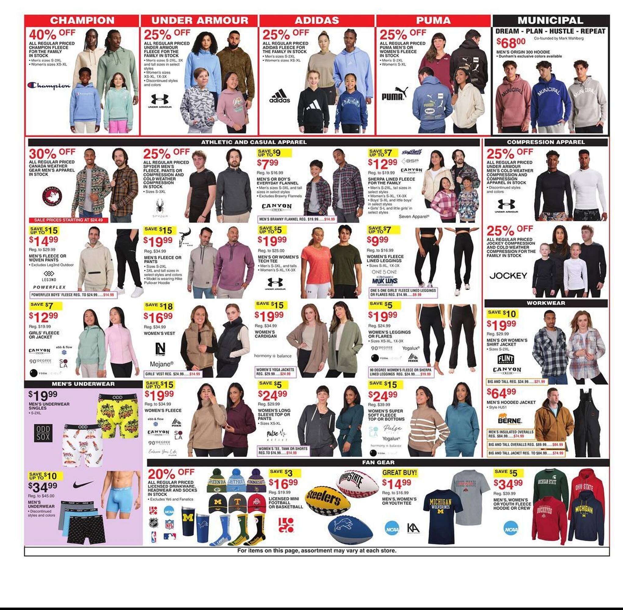 Dunham's Sports weekly ad