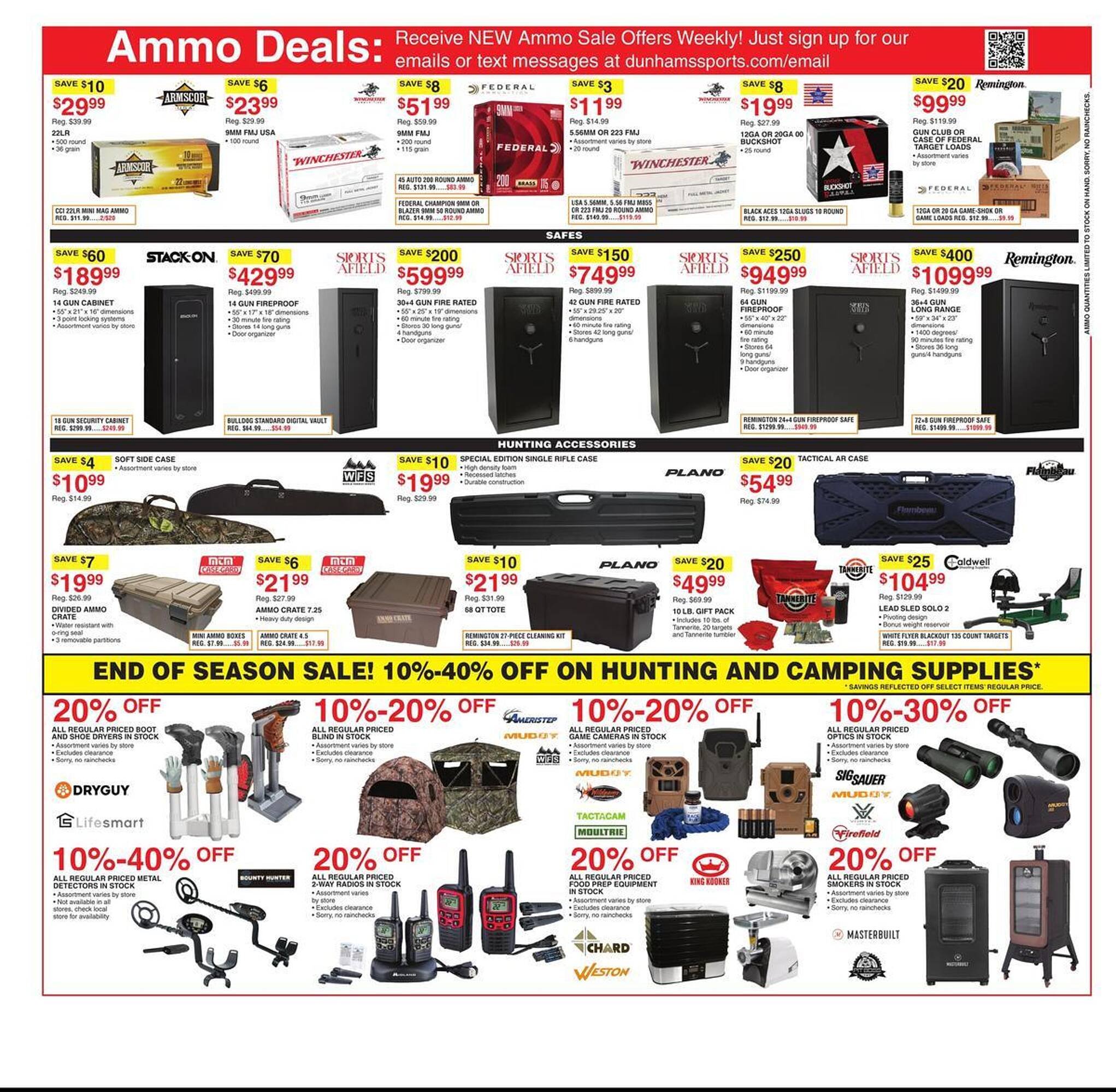 Dunham's Sports weekly ad