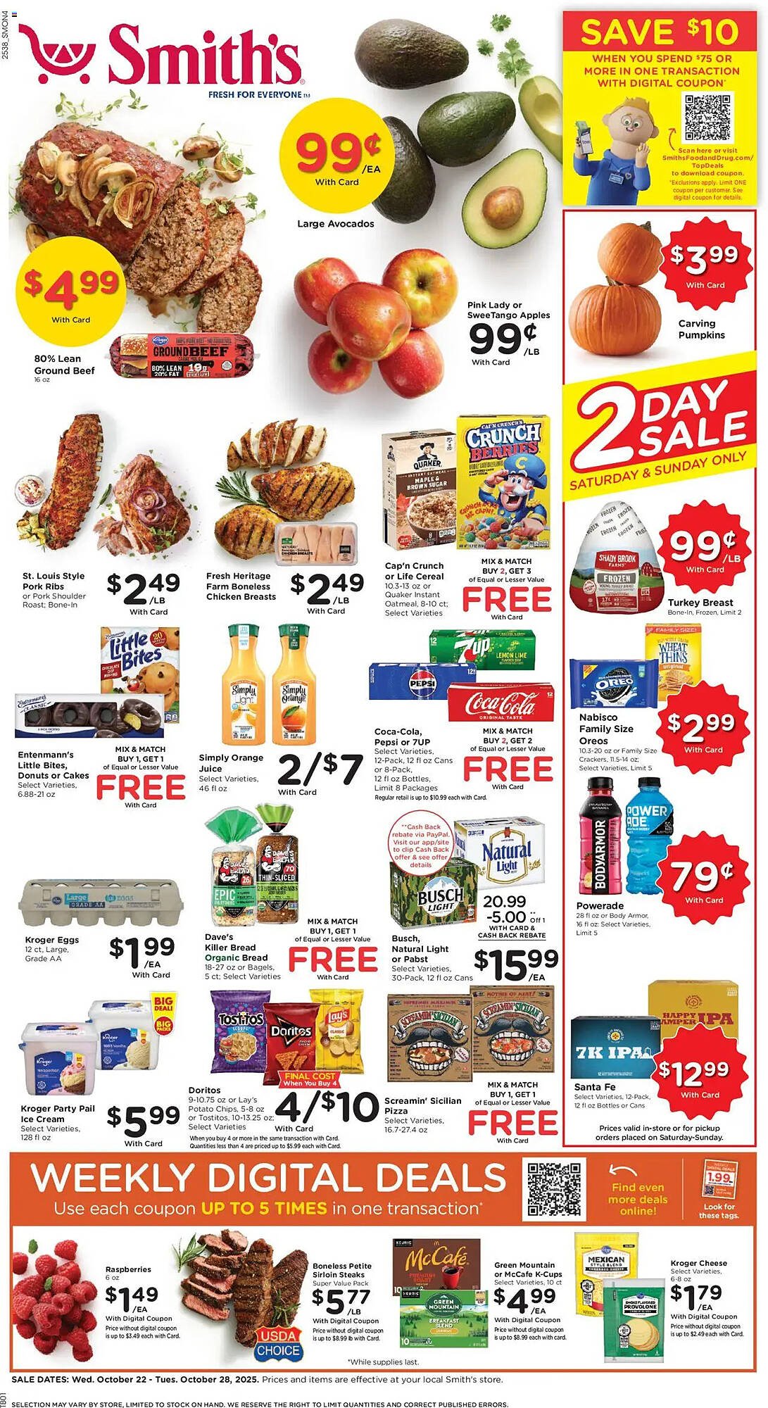 Smith&#039;s weekly ad (2025-10-22 - 2025-10-28) | 1