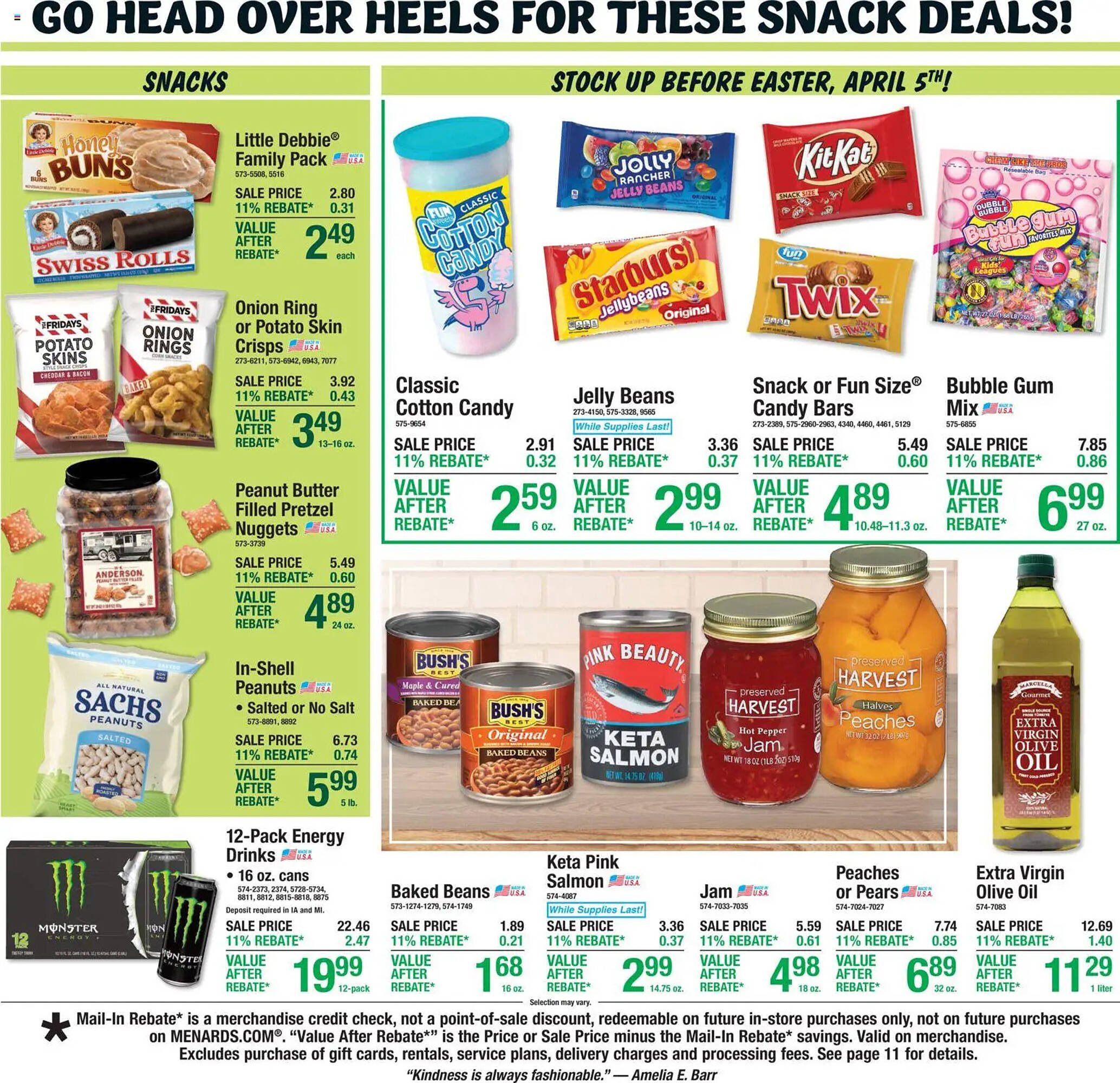 Menards weekly ad