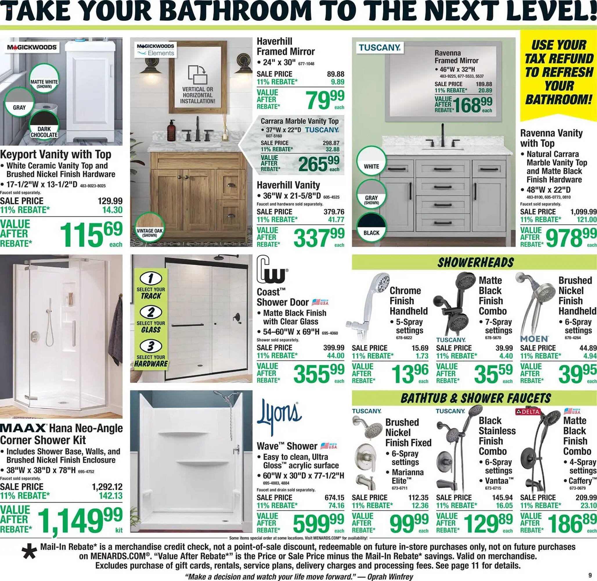 Menards weekly ad