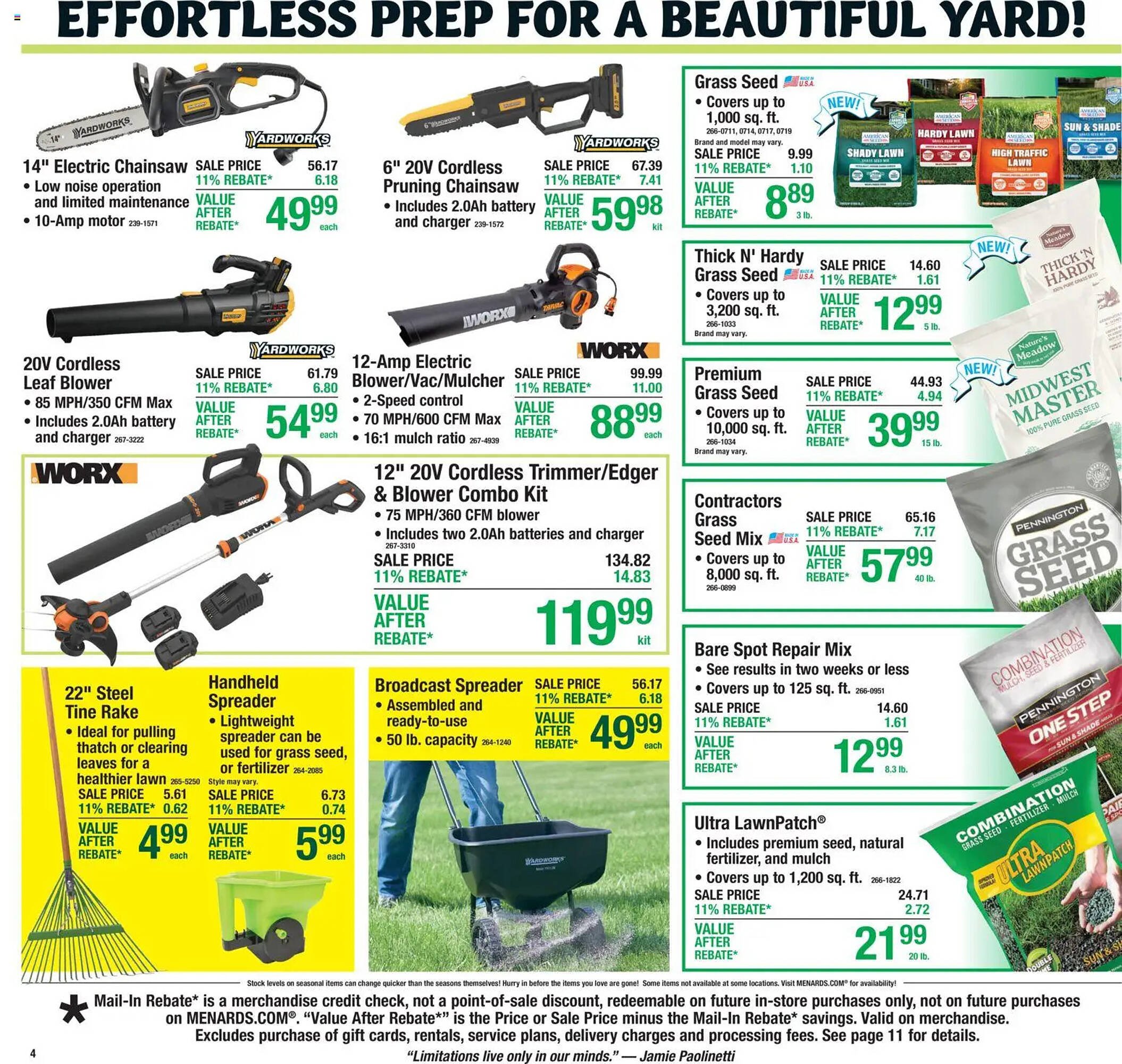 Menards weekly ad