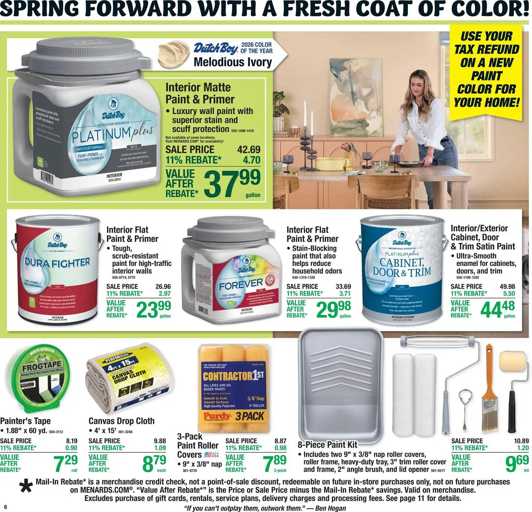 Menards weekly ad