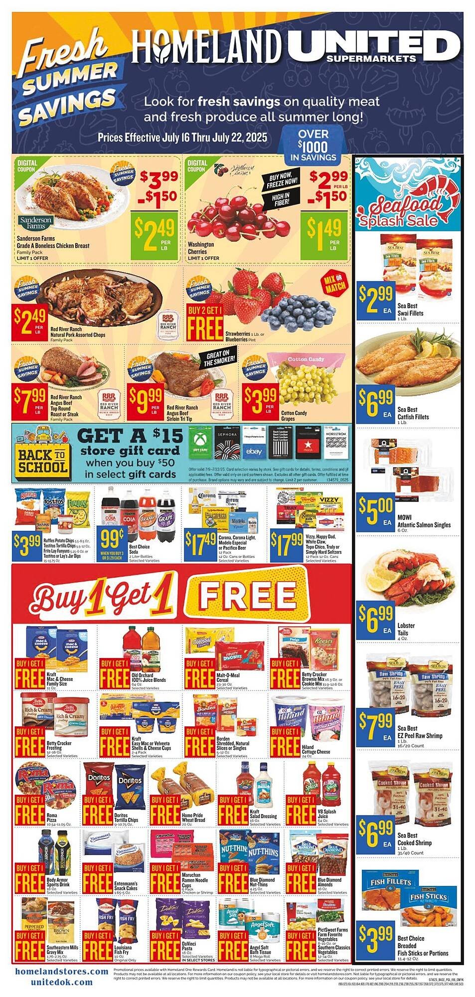 Homeland Market Weekly Ad (2025-07-17 - 2025-07-22) | 1