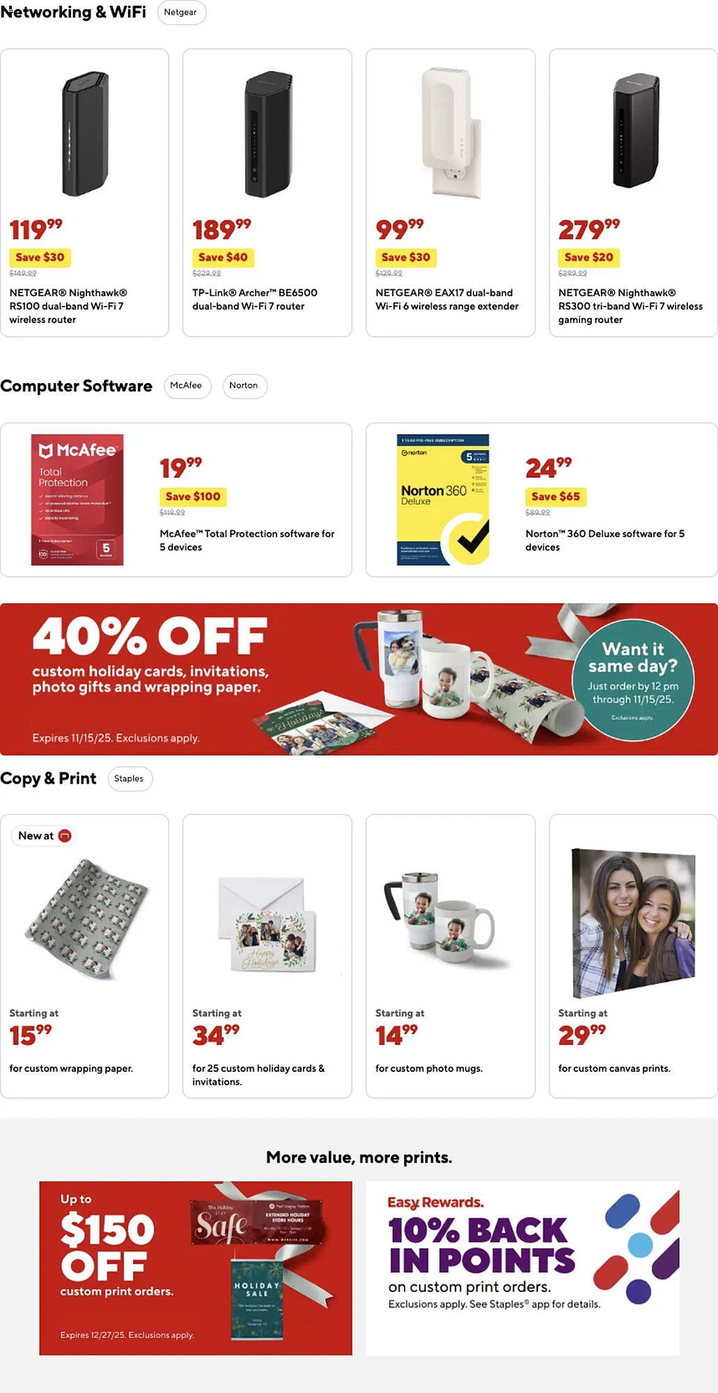 Staples weekly ad (2025-11-02 - 2025-11-15) | 11