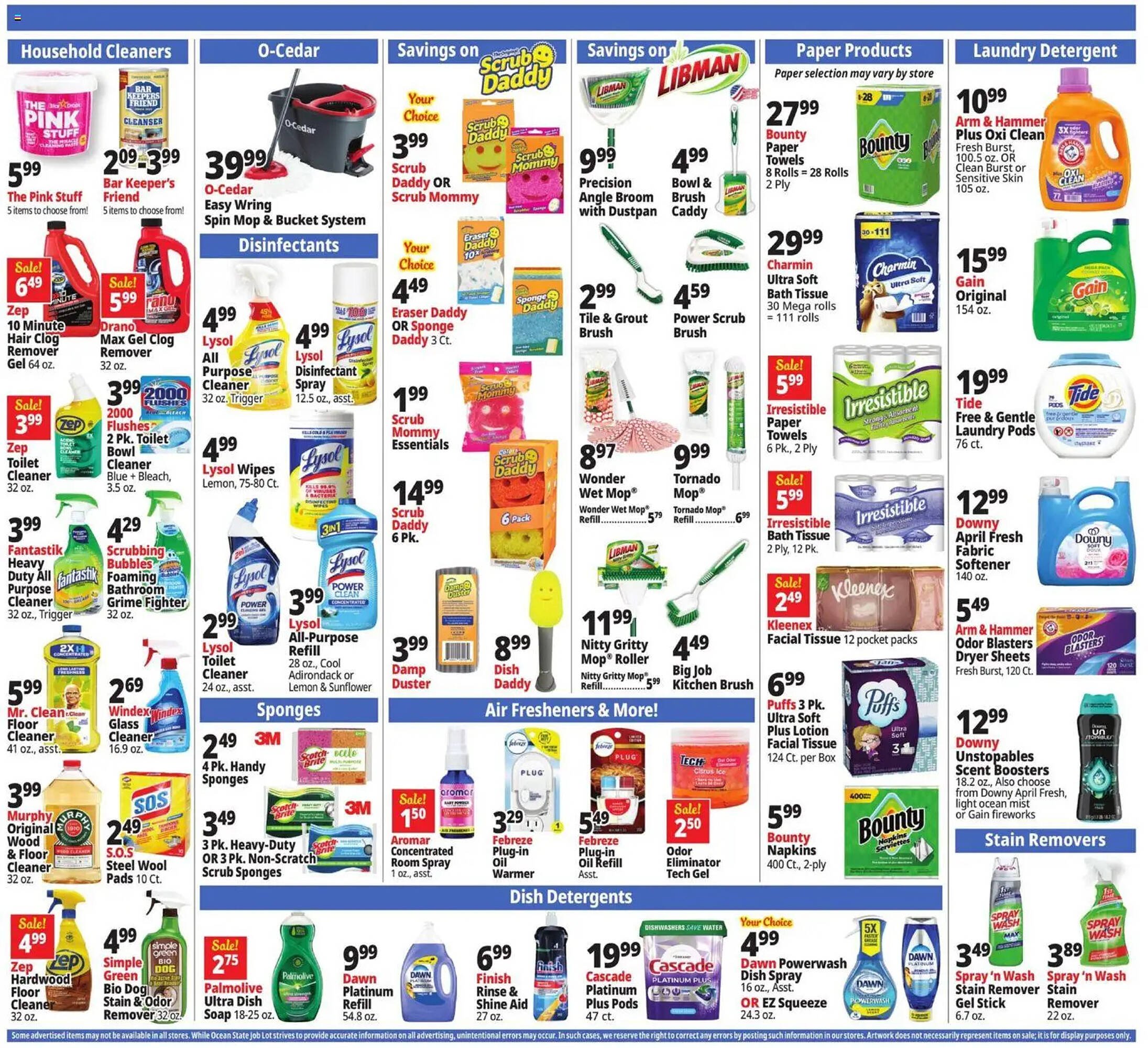 Ocean State Job Lot flyer