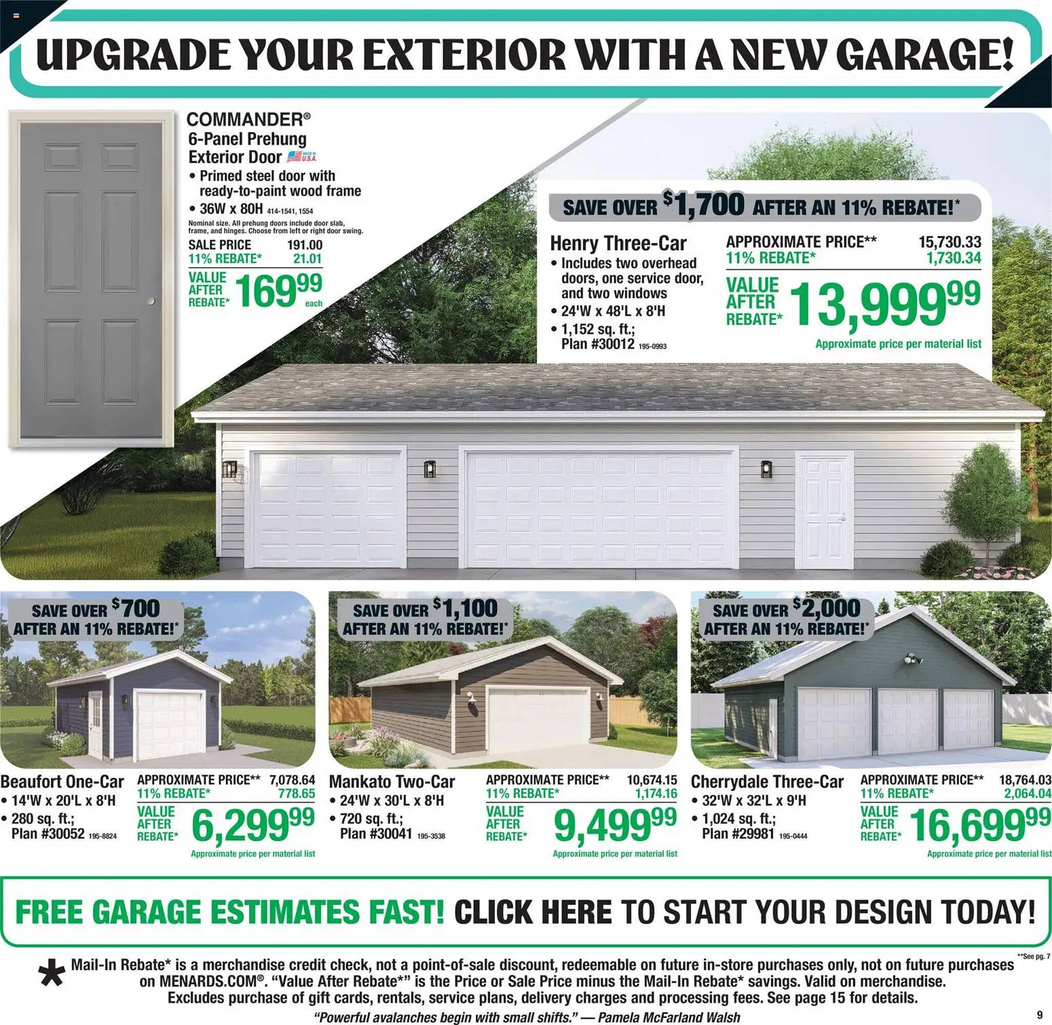 Menards weekly ad