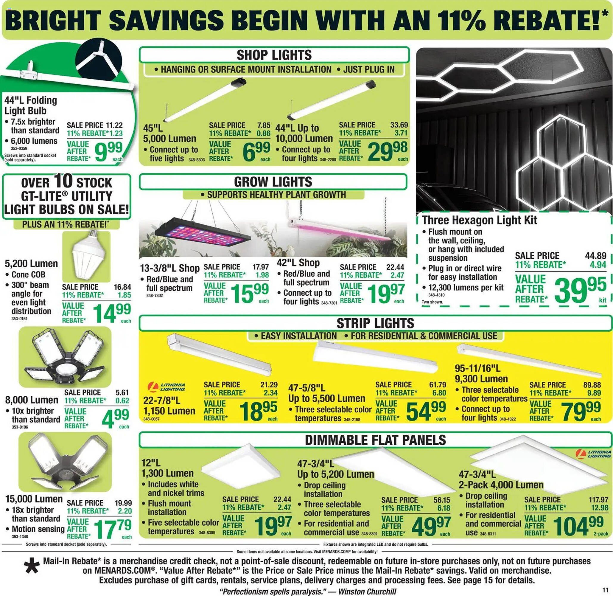 Menards weekly ad