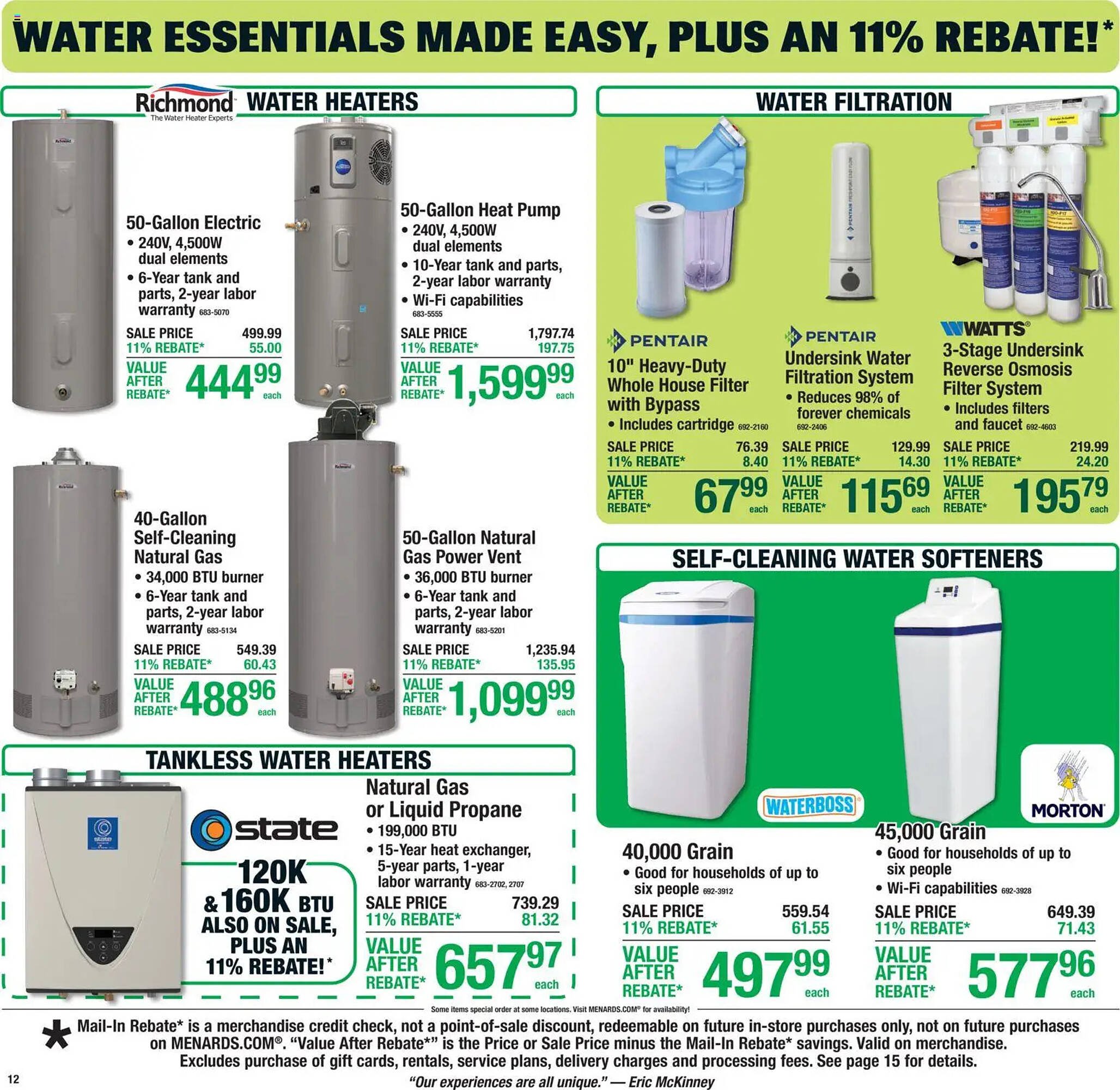 Menards weekly ad