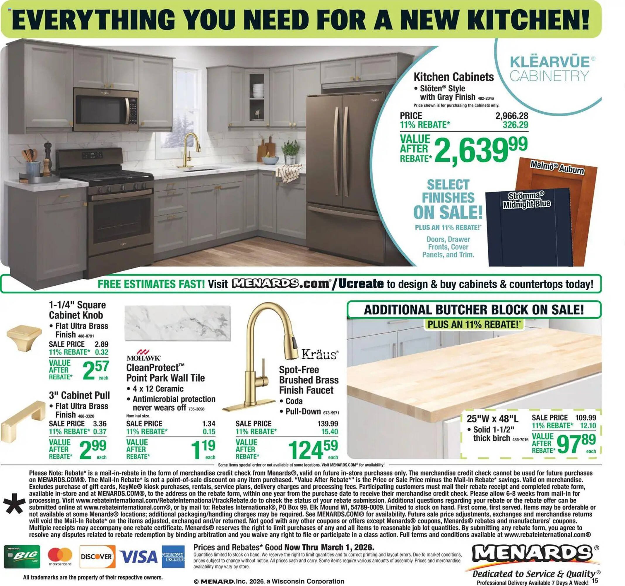 Menards weekly ad