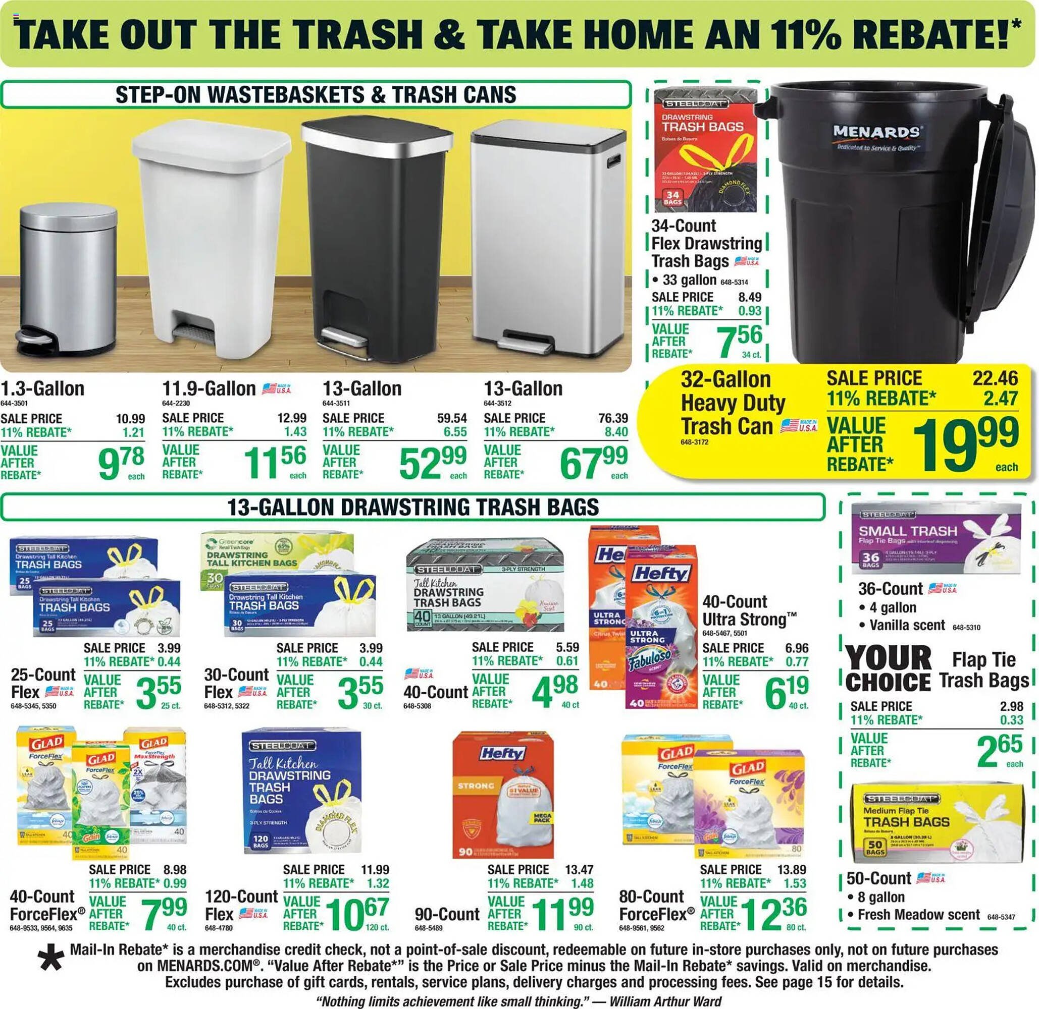 Menards weekly ad