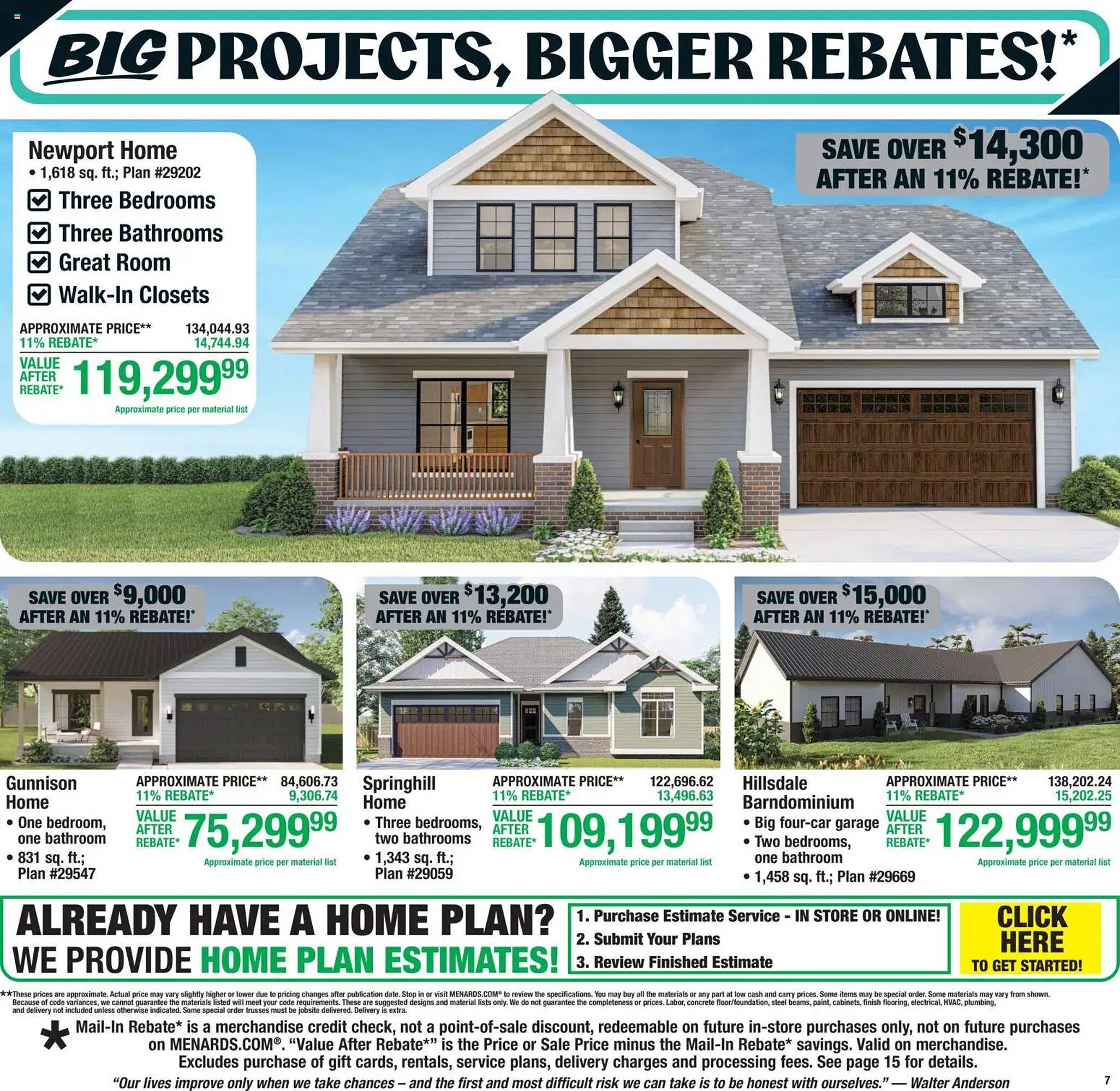 Menards weekly ad