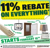 Menards weekly ad