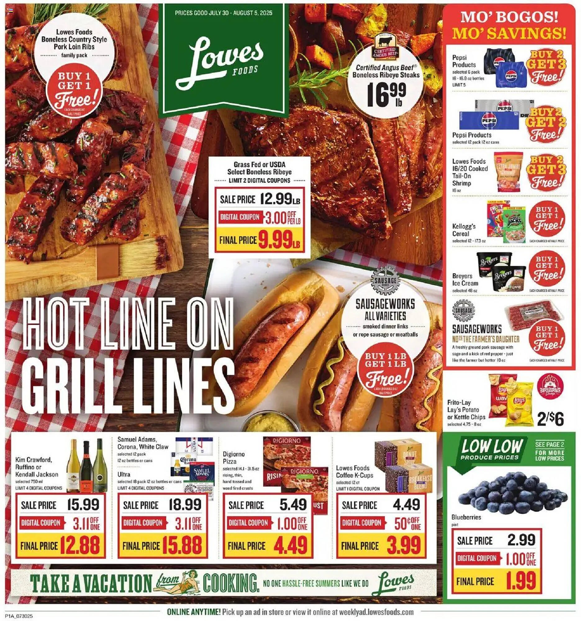 Lowes Foods Weekly Ad (2025-07-30 - 2025-08-05) | 1