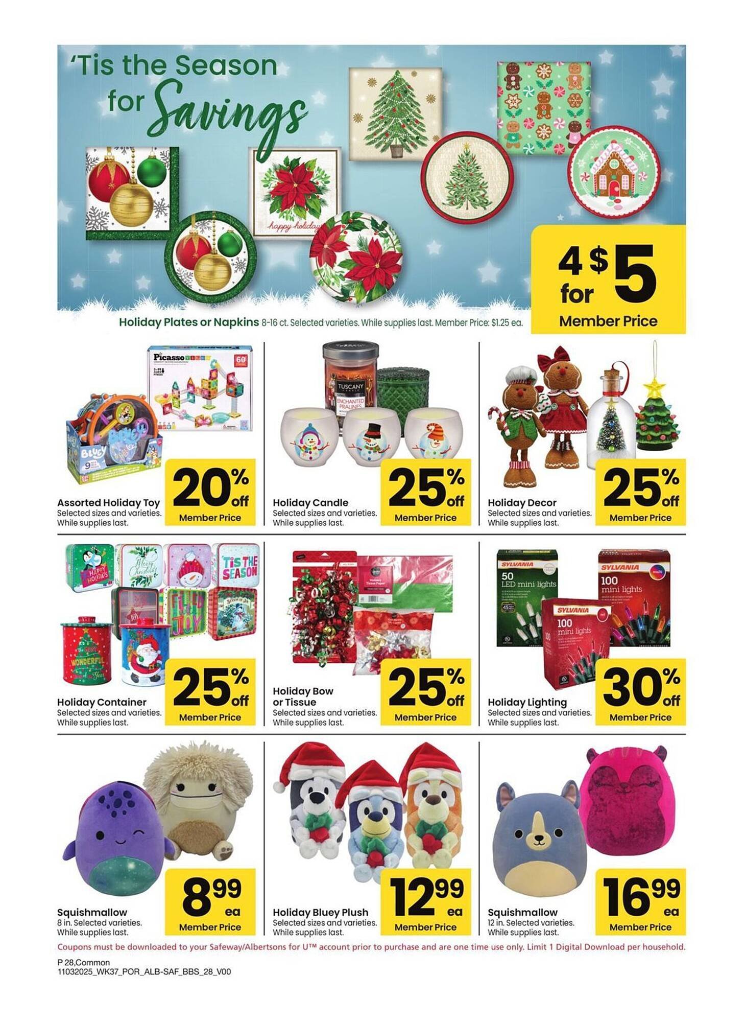 Albertsons weekly ad (2025-11-03 - 2025-11-30) | 28