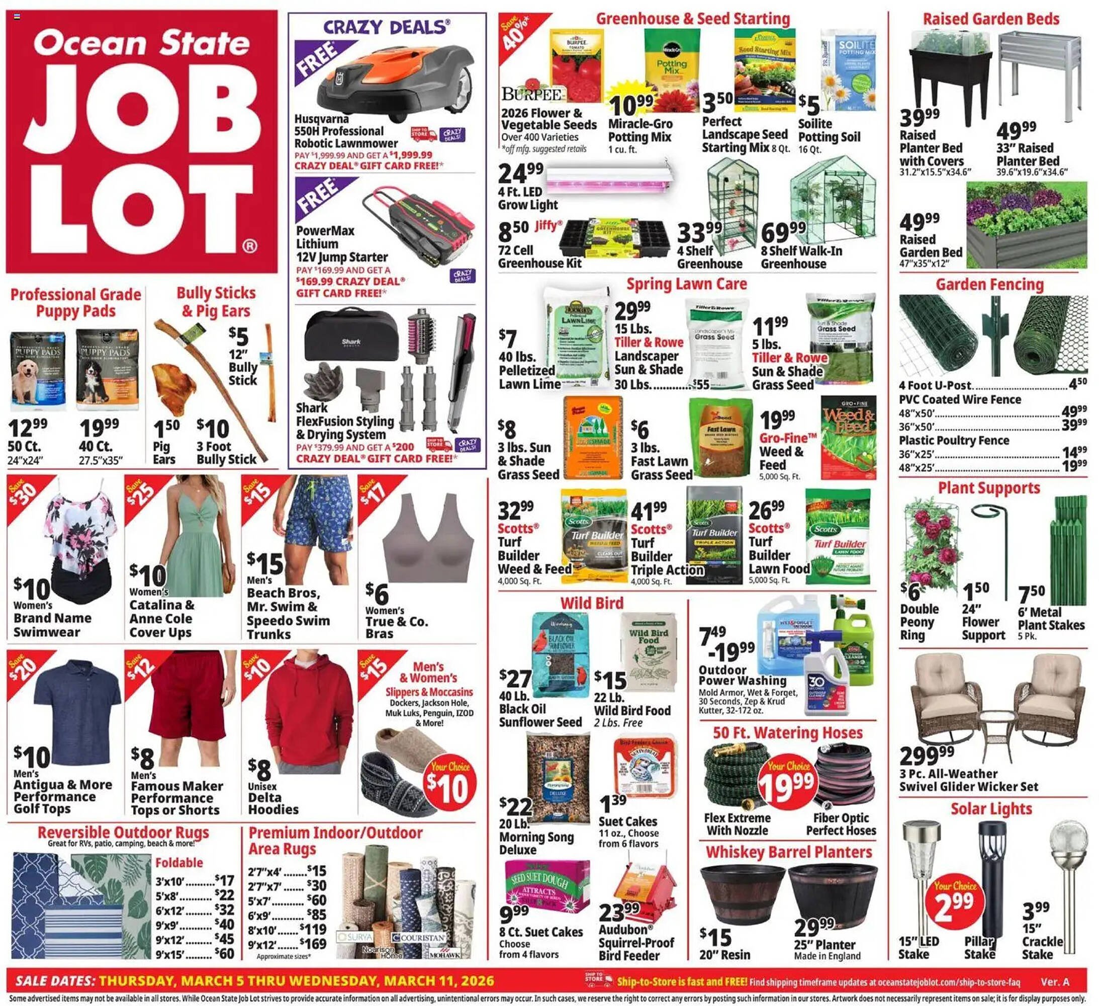 Ocean State Job Lot flyer