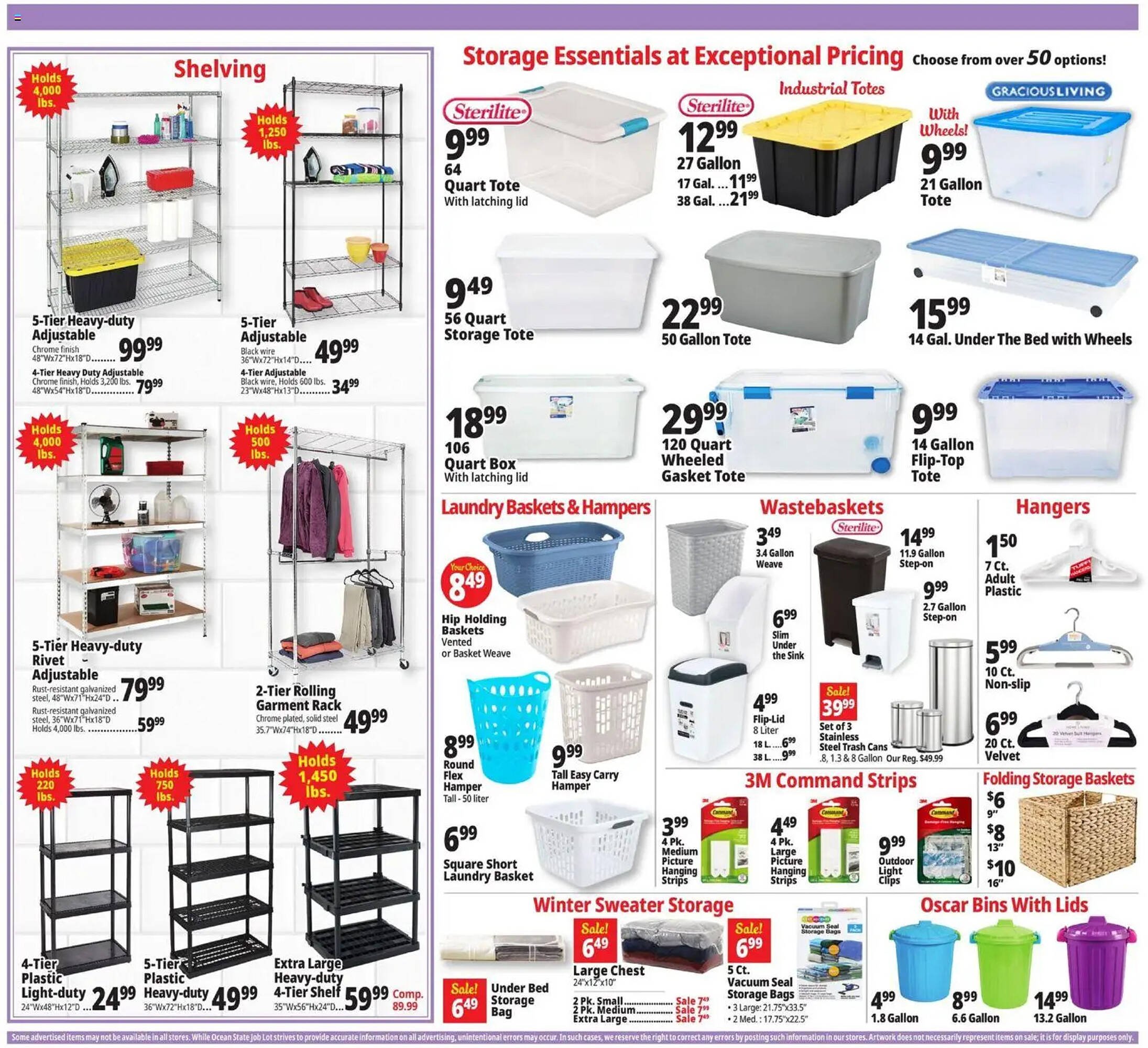 Ocean State Job Lot flyer