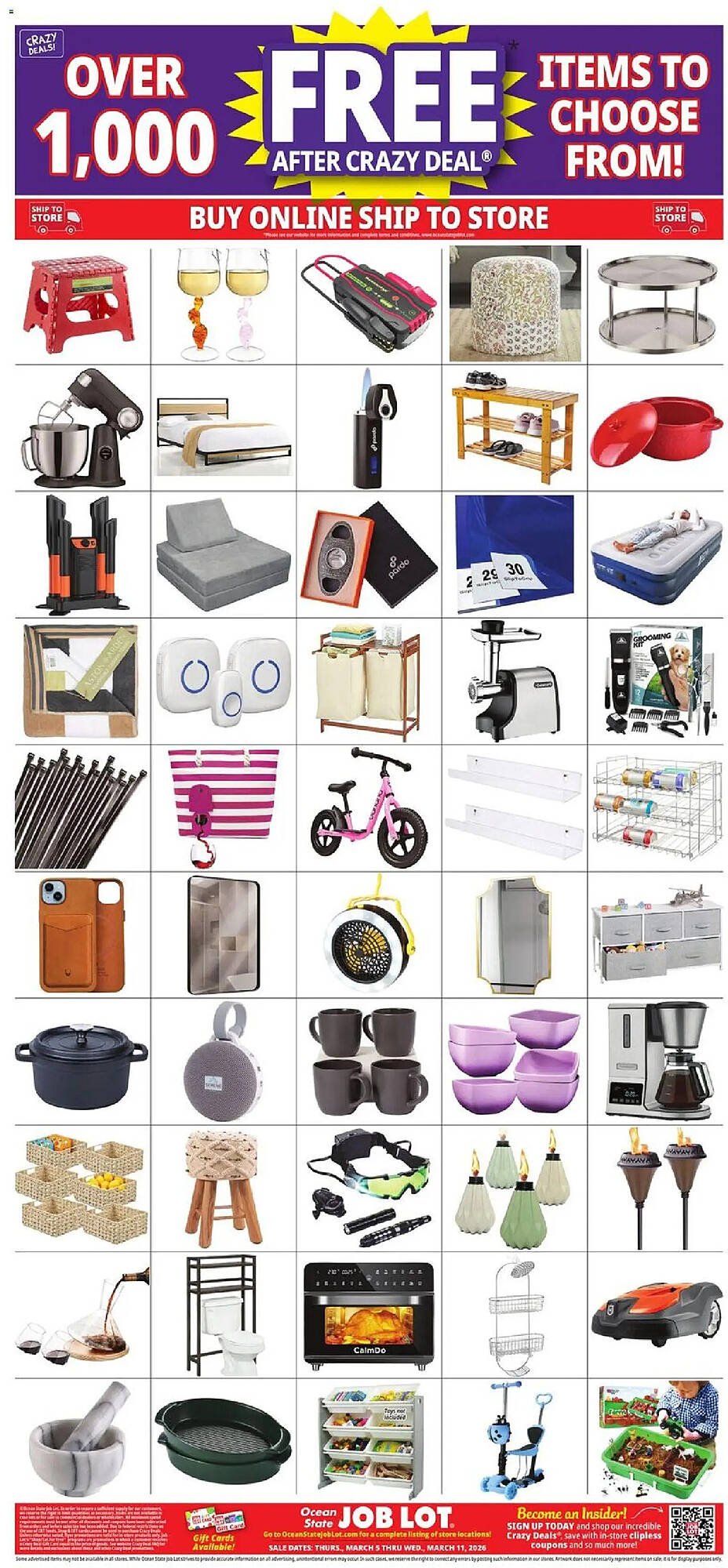 Ocean State Job Lot flyer