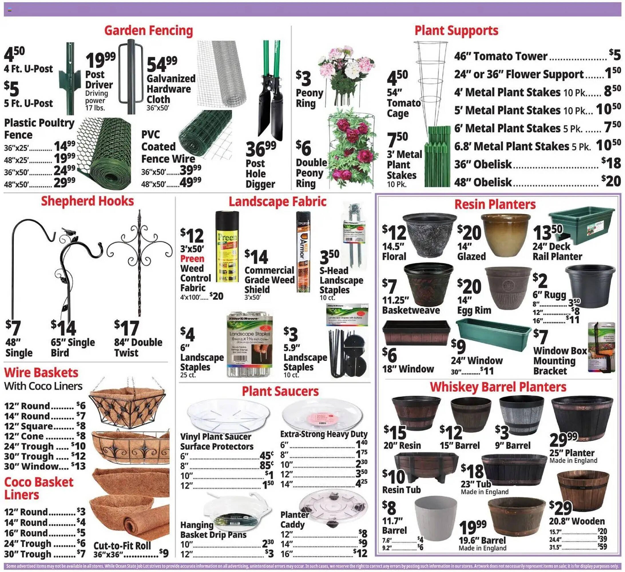 Ocean State Job Lot flyer