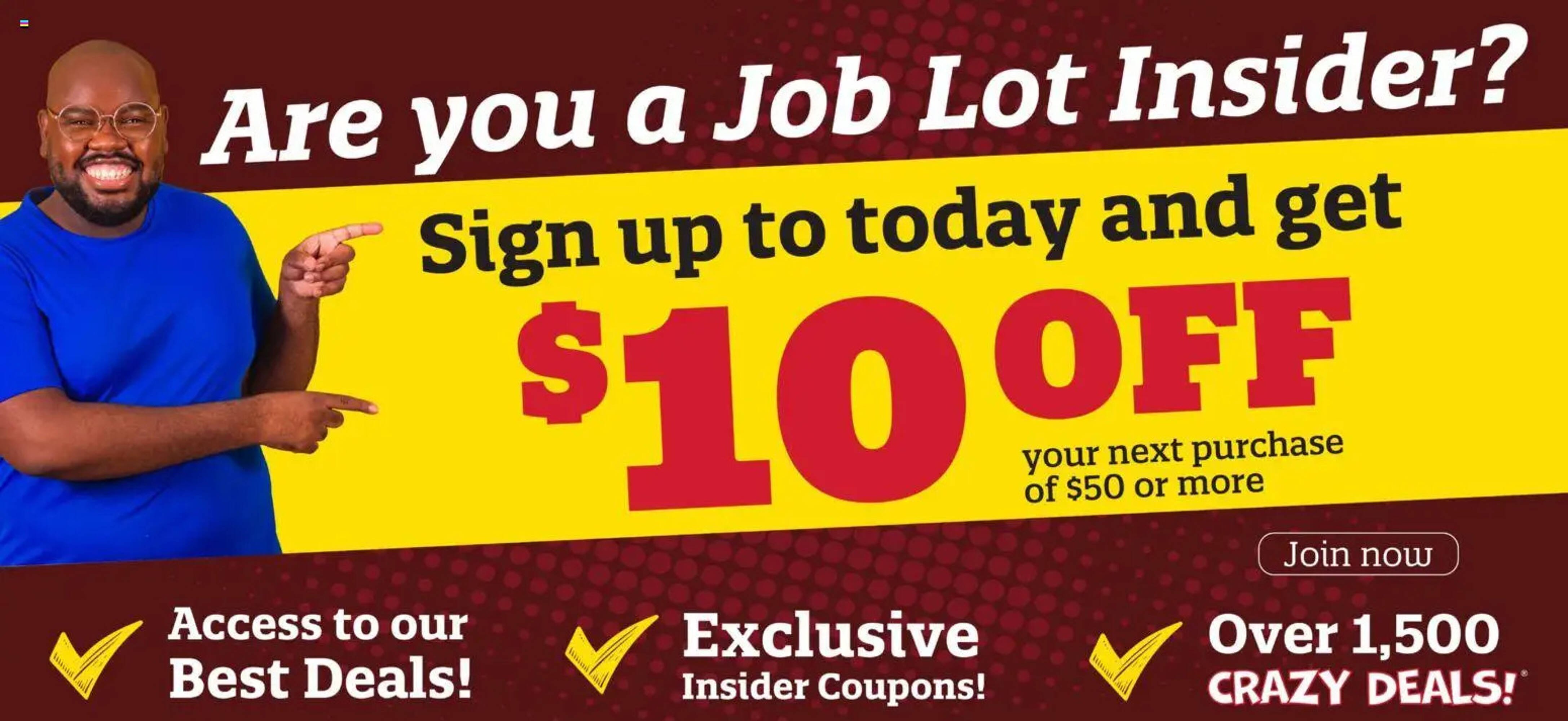 Ocean State Job Lot flyer