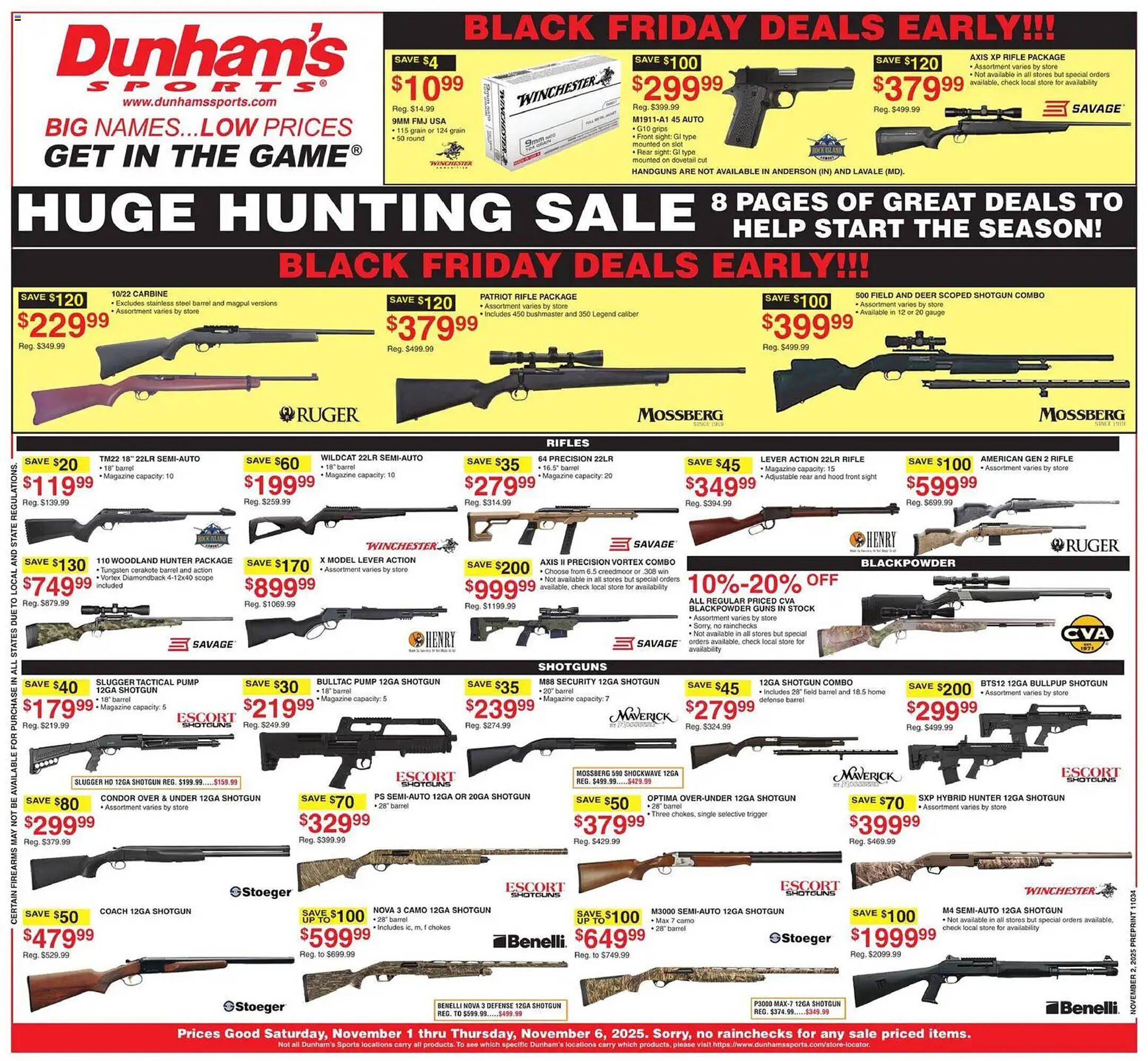 Dunham&#039;s Sports weekly ad (2025-11-01 - 2025-11-07) | 2