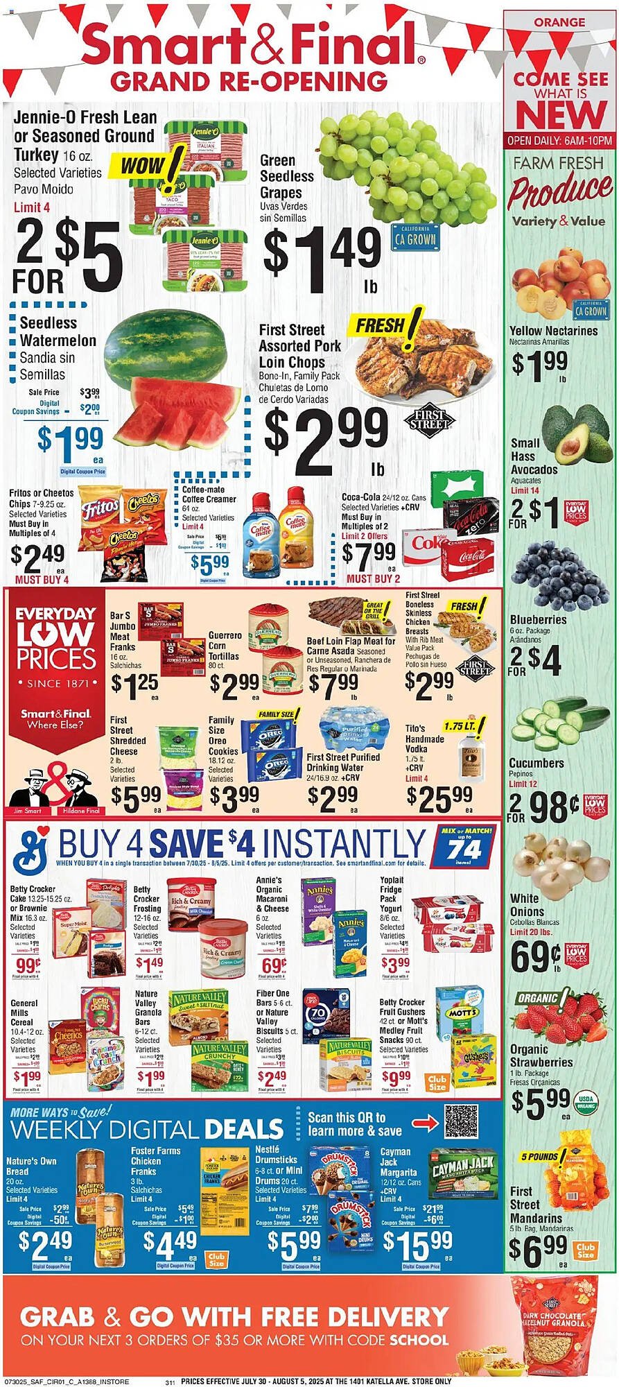 Smart &amp; Final Weekly Ad (2025-07-30 - 2025-08-06) | 1