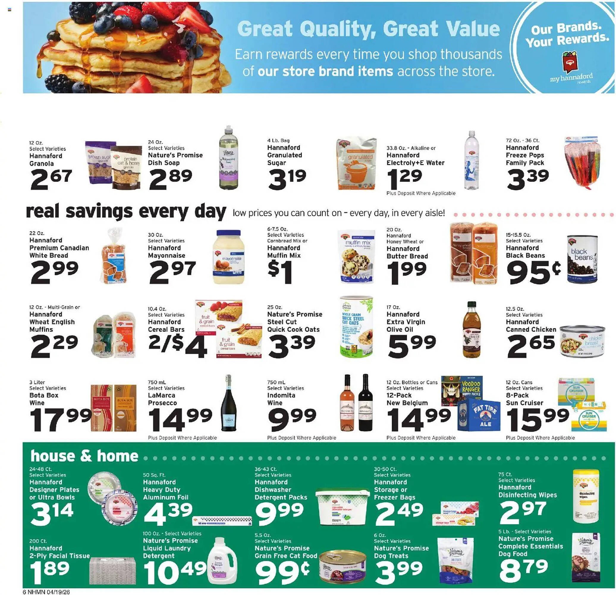 Hannaford flyer