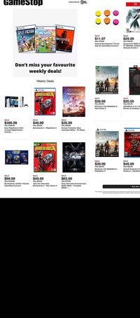 Game Stop weekly ad