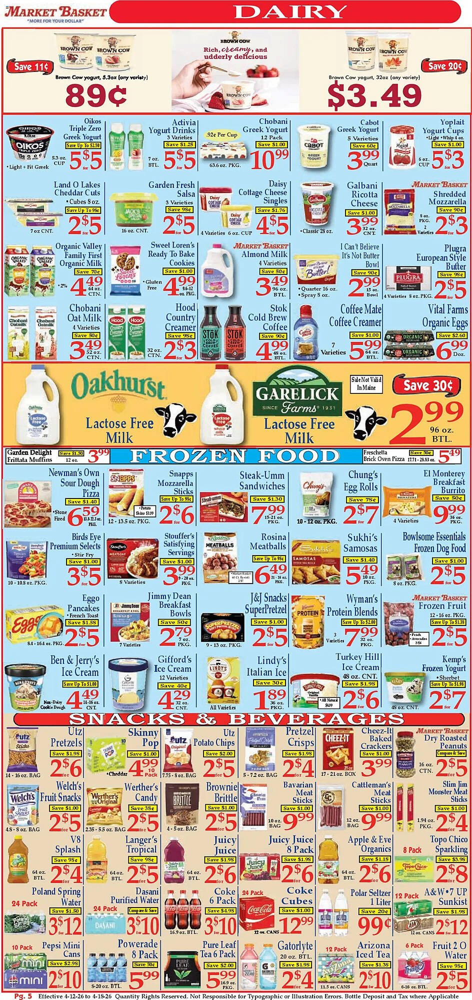 Market Basket weekly ad