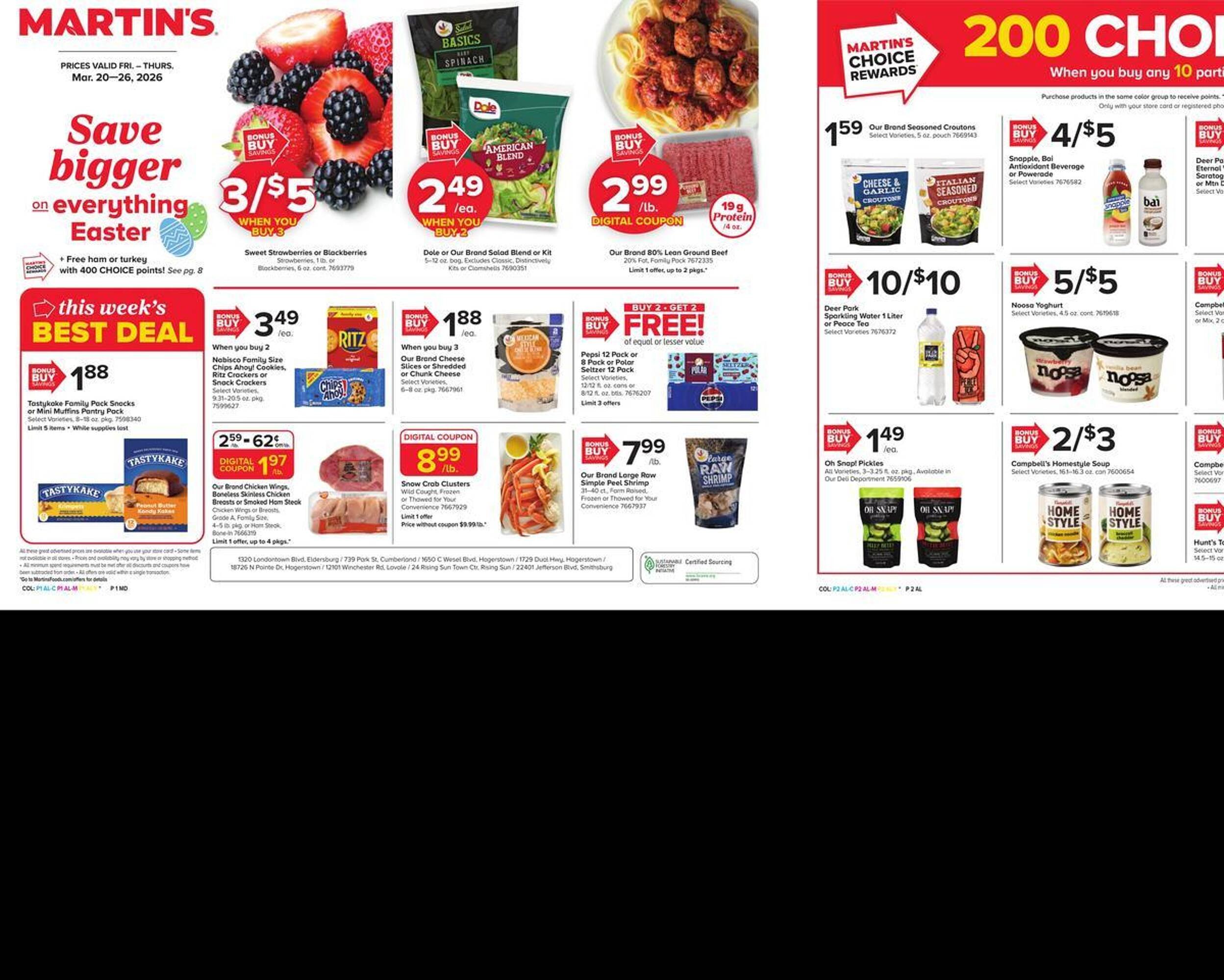 Martin's weekly ad