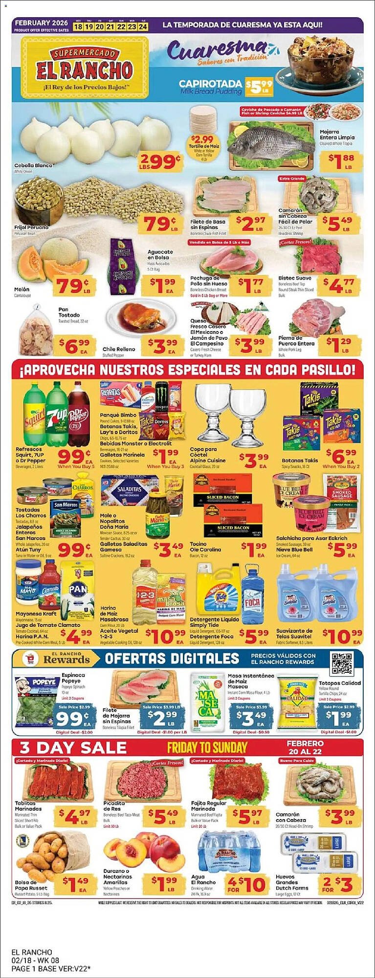 Supermercado El Rancho weekly ad