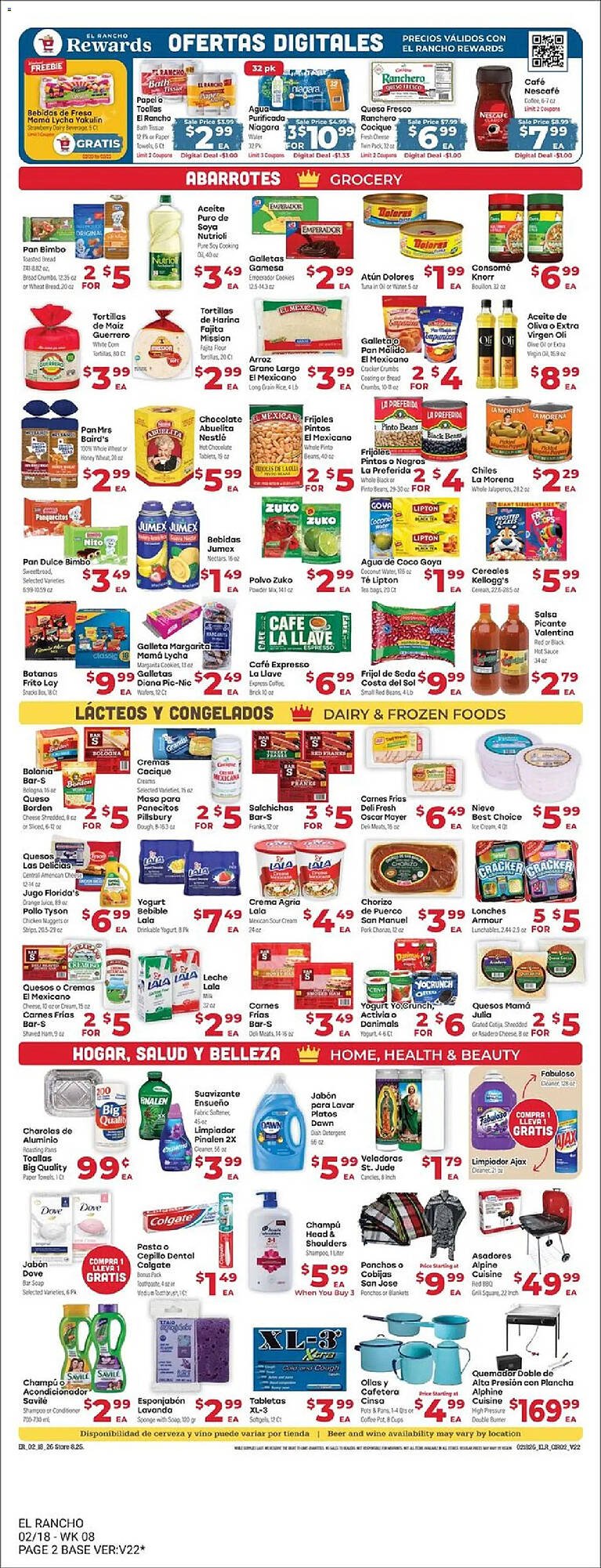 Supermercado El Rancho weekly ad