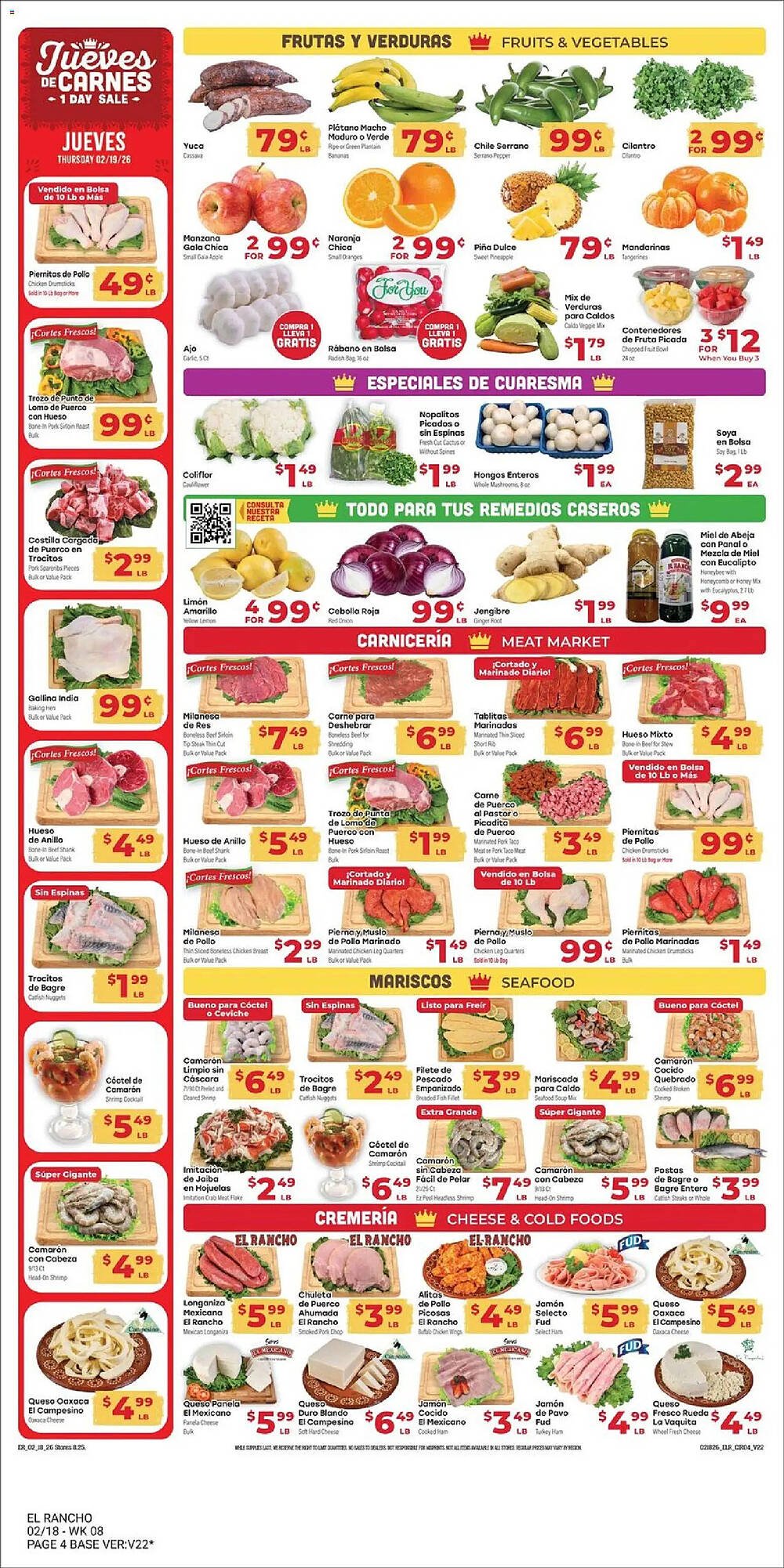 Supermercado El Rancho weekly ad