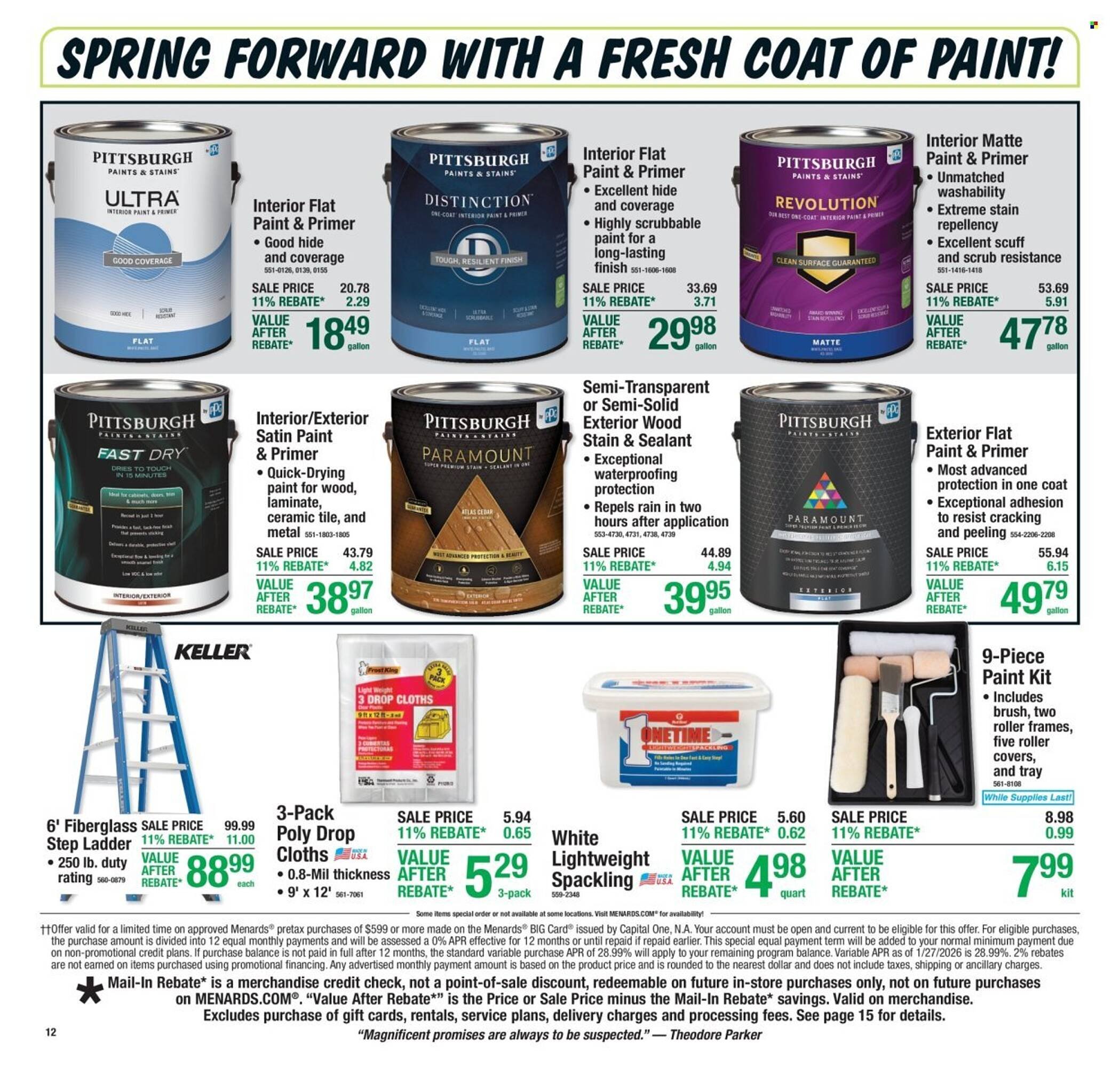 Menards weekly ad