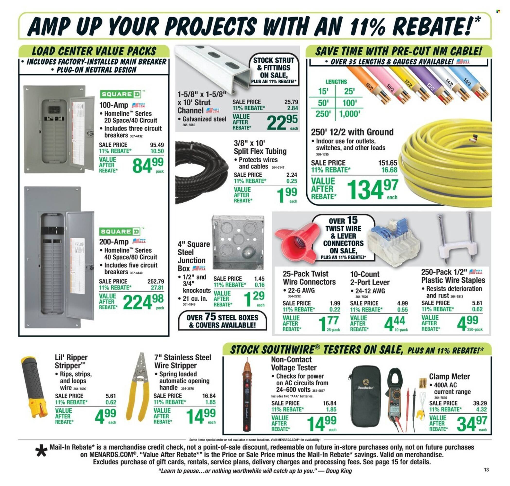 Menards weekly ad