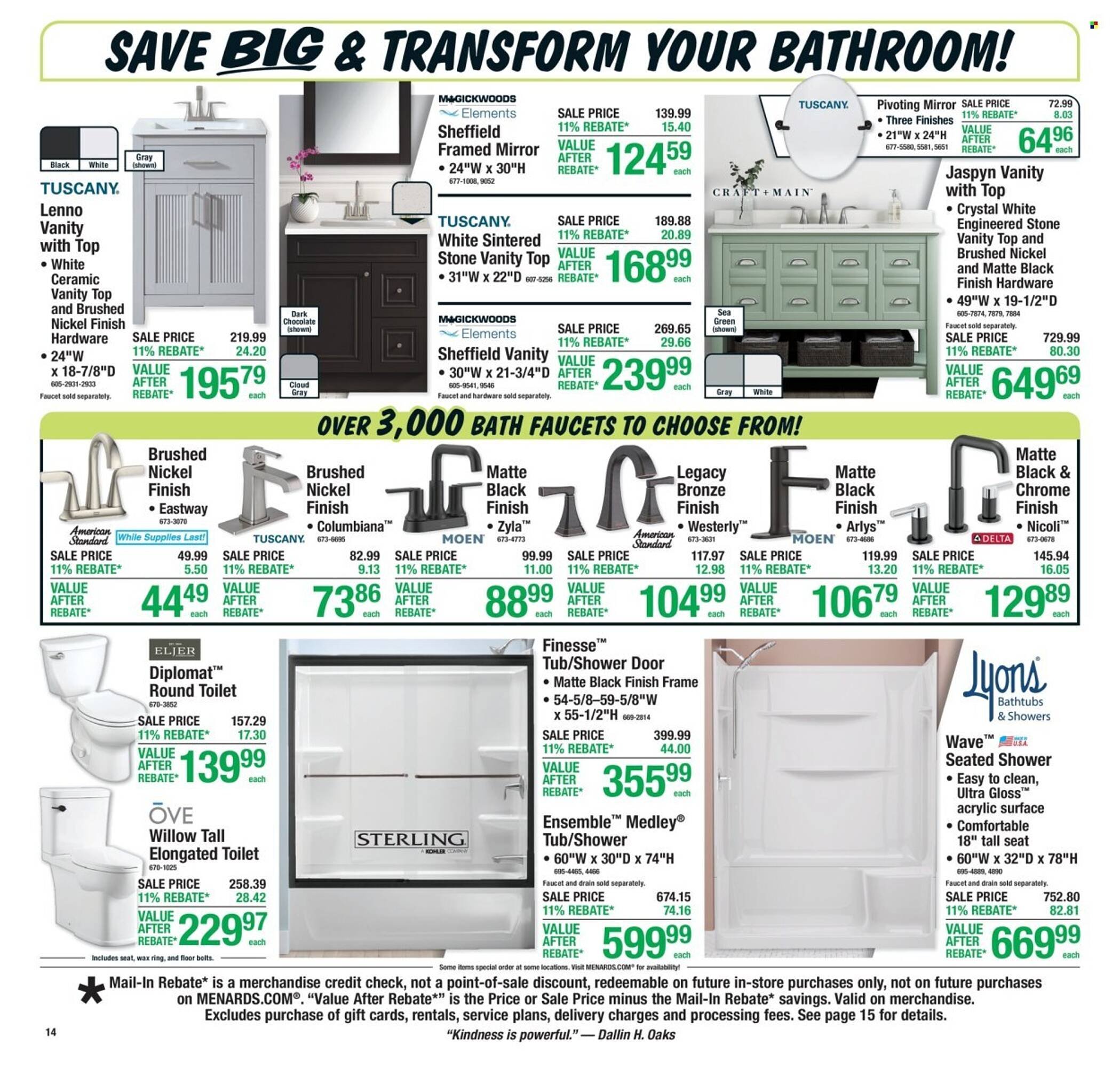 Menards weekly ad