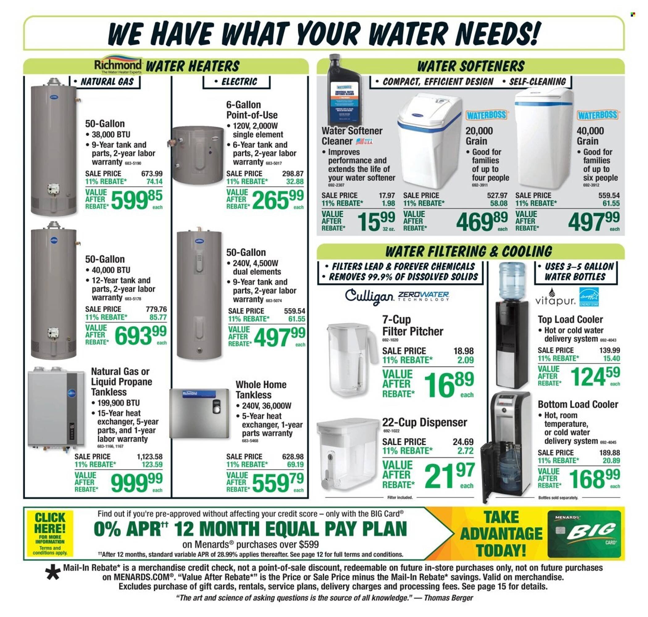 Menards weekly ad