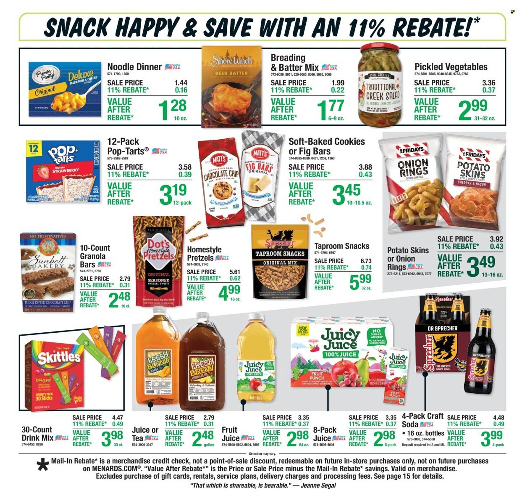 Menards weekly ad