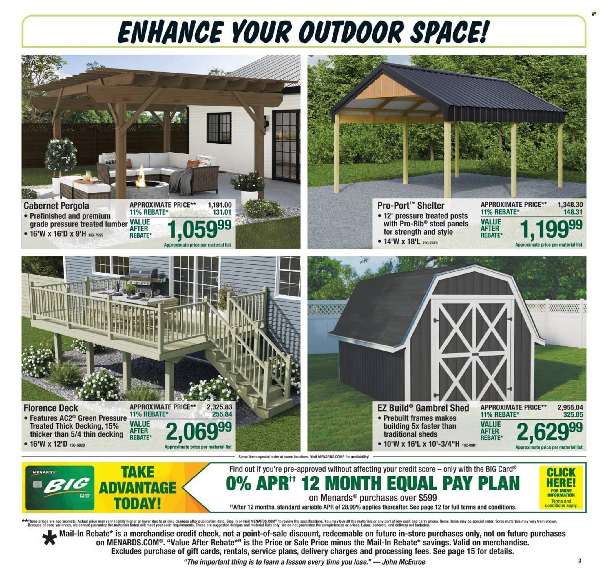 Menards weekly ad