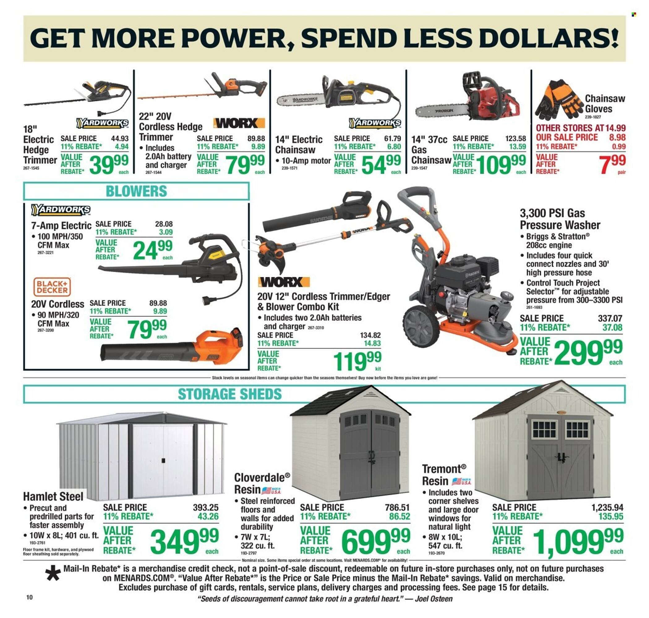 Menards weekly ad